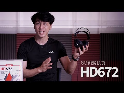 Superlux HD672 Semi-Open Headphone, Black