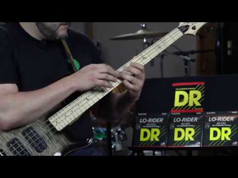DR Strings MH-45 LO-RIDER Stainless Steel Bass Strings | 4-String Medium (045 - 105)