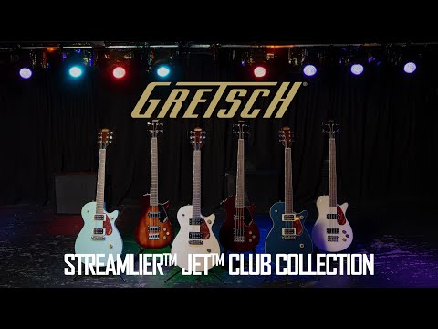 Gretsch Streamliner Jet Club Single-Cut Electric Guitar w/Wraparound, Dark Denim