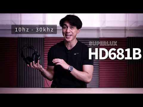 SUPERLUX HD681B PROFESSIONAL MONITORING HEADPHONE, Semi-Open