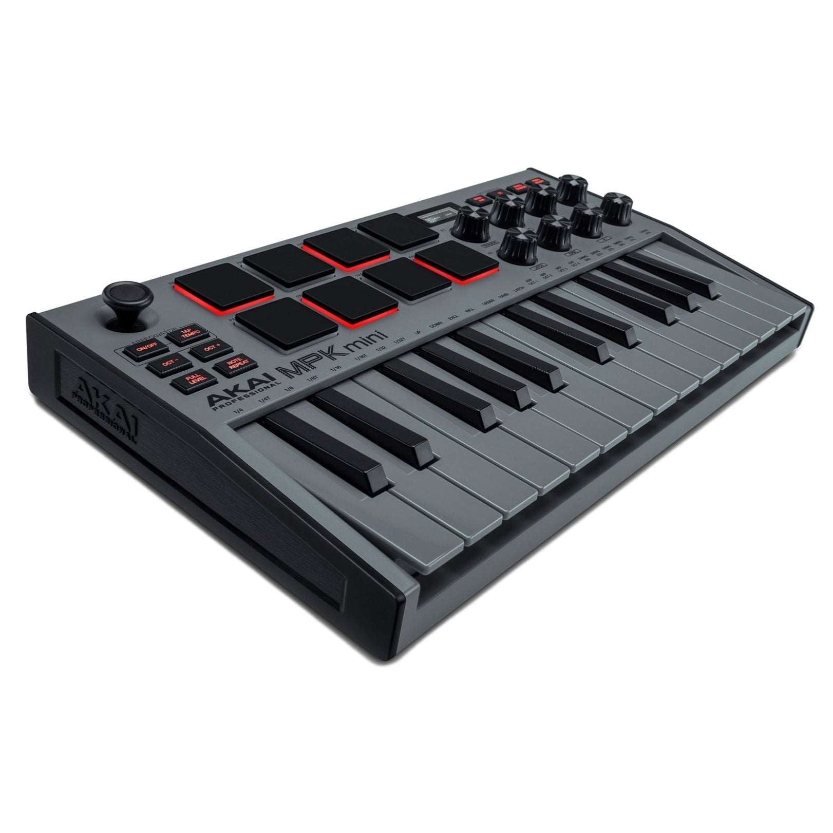 Akai MPK Mini Mk3 Compact Keyboard Controller, Grey Zoso Music