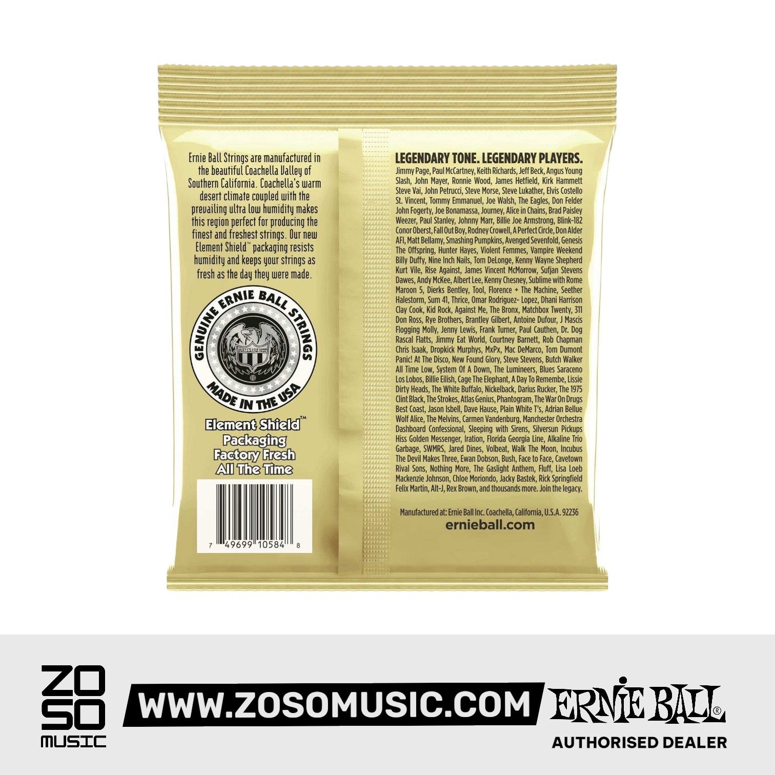 Ernie Ball Earthwood Medium 80/20 Bronze Acoustic Guitar Strings, 12.5-56