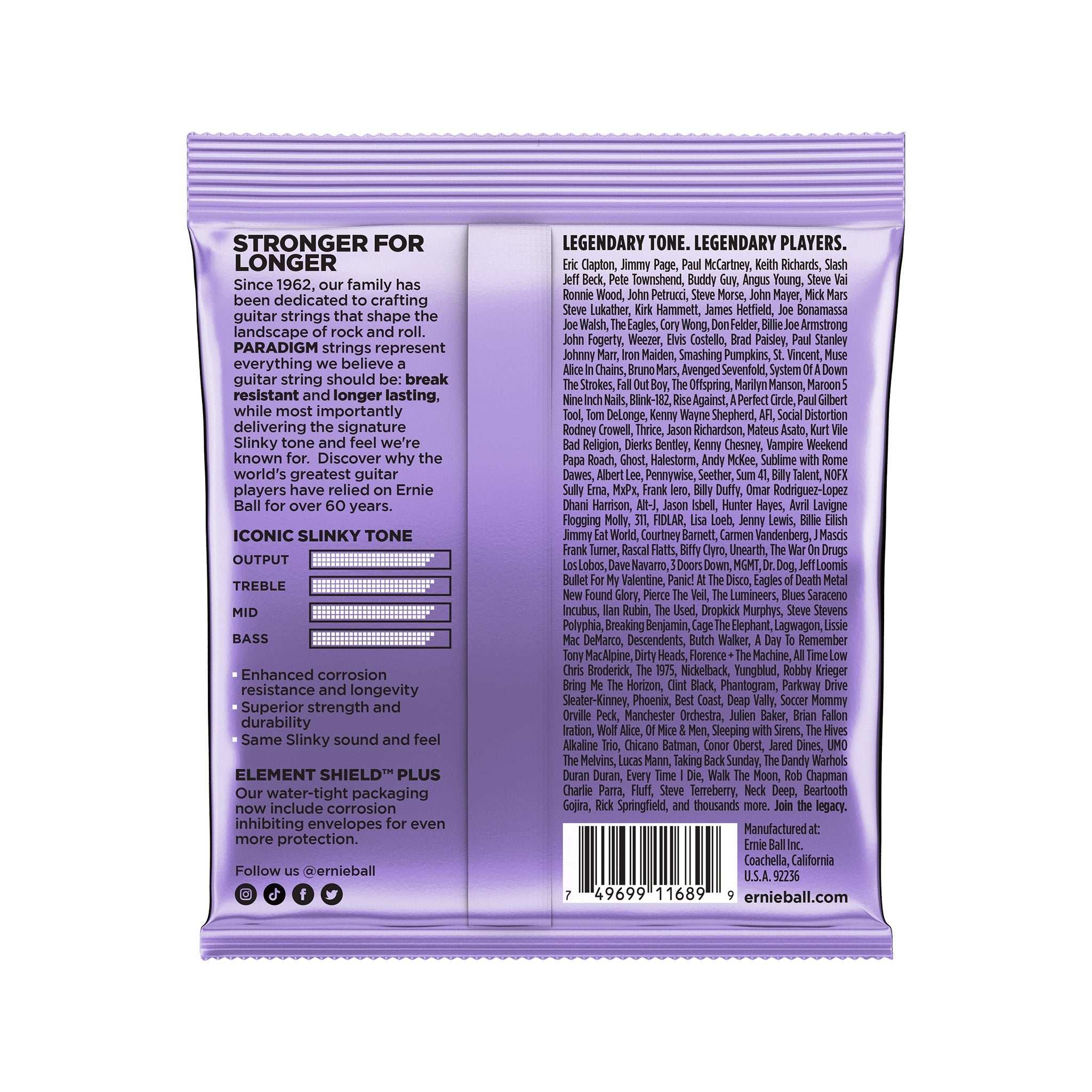 Ernie Ball Ultra Slinky Paradigm Electric Guitar Strings, 10-48