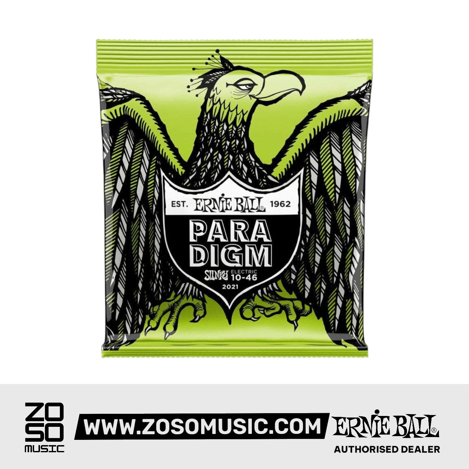 Ernie Ball Paradigm Regular Slinky Electric Guitar Strings, 10-46 | Zoso Music Sdn Bhd