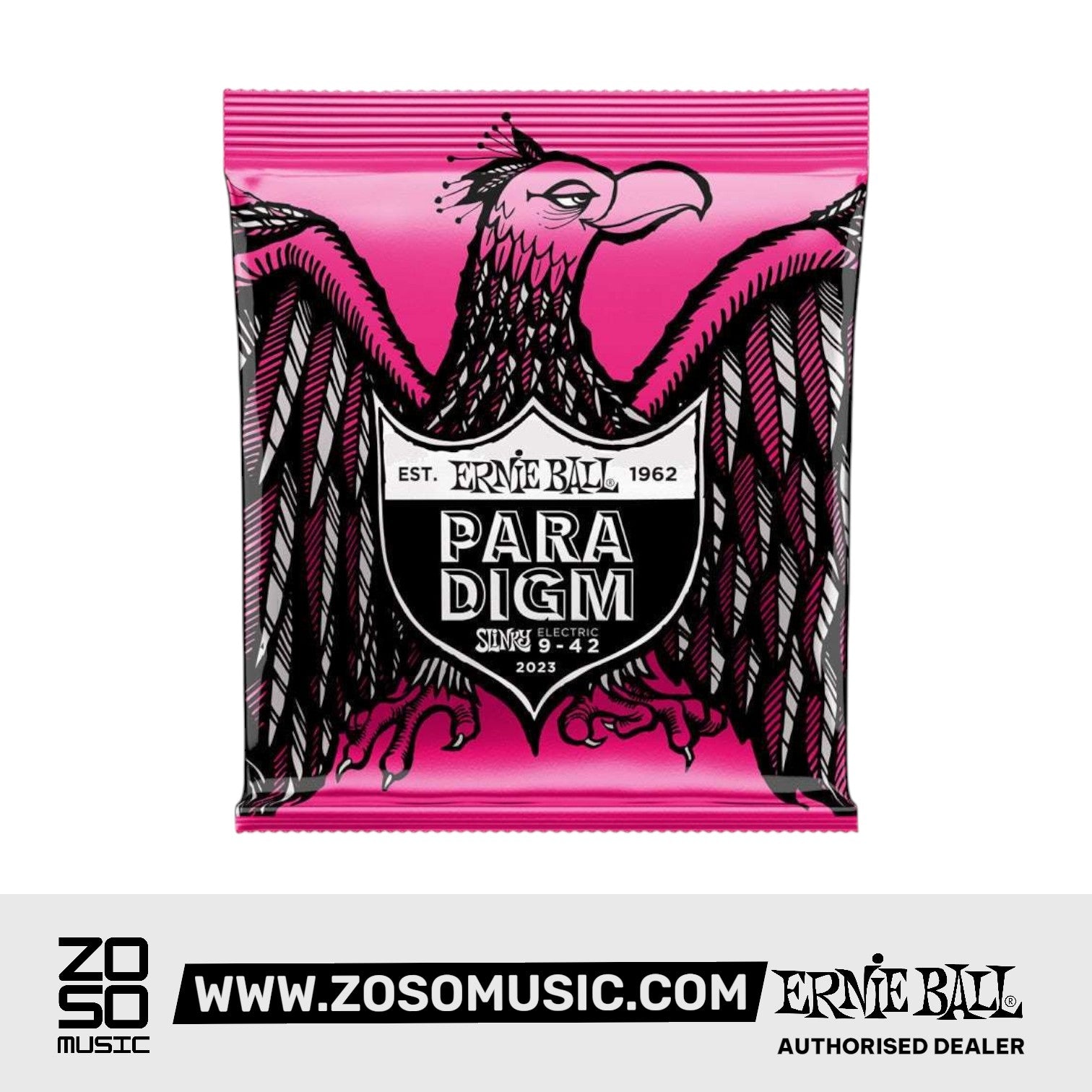 Ernie Ball Paradigm Super Slinky Electric Guitar Strings, 9-42 | Zoso Music Sdn Bhd