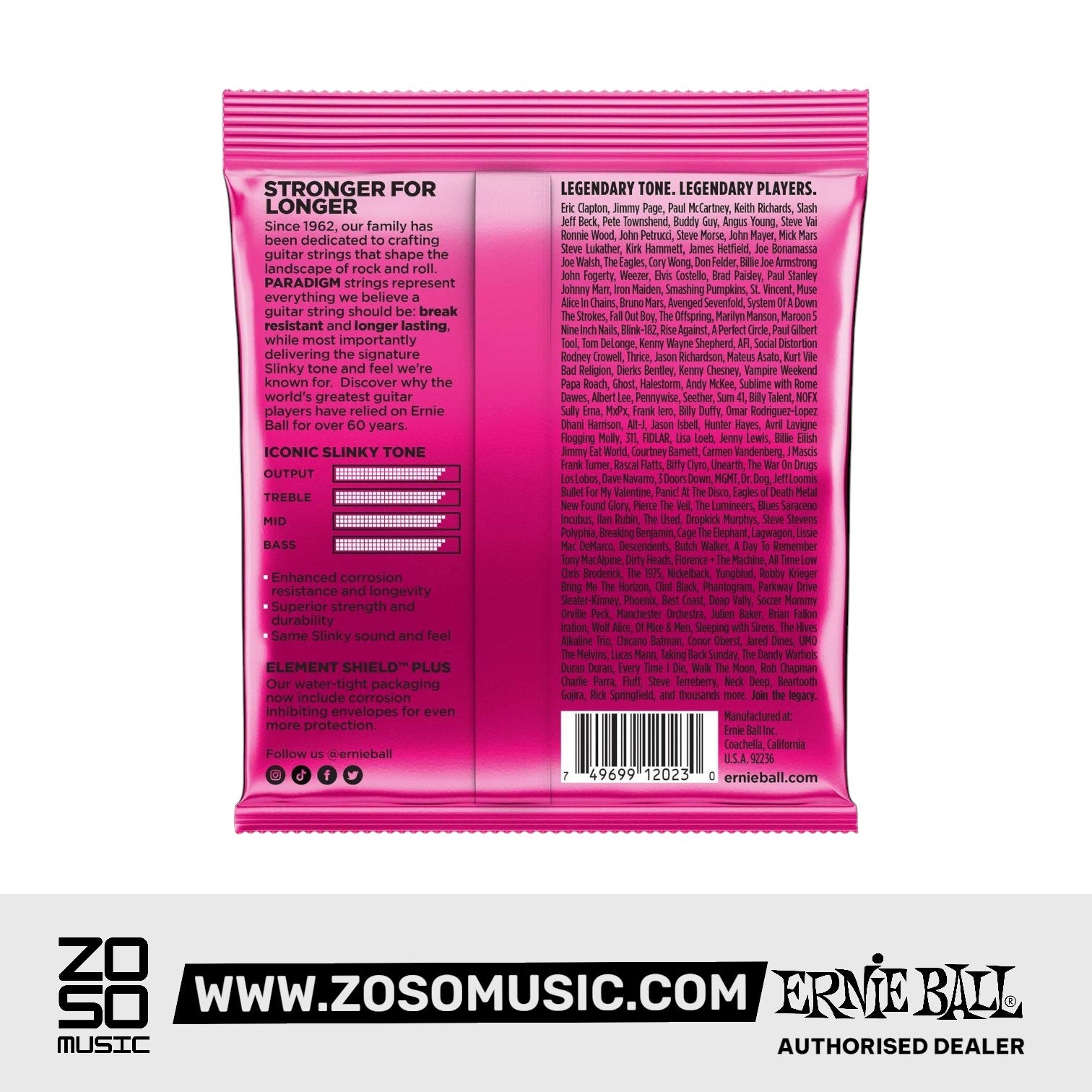 Ernie Ball Paradigm Super Slinky Electric Guitar Strings, 9-42