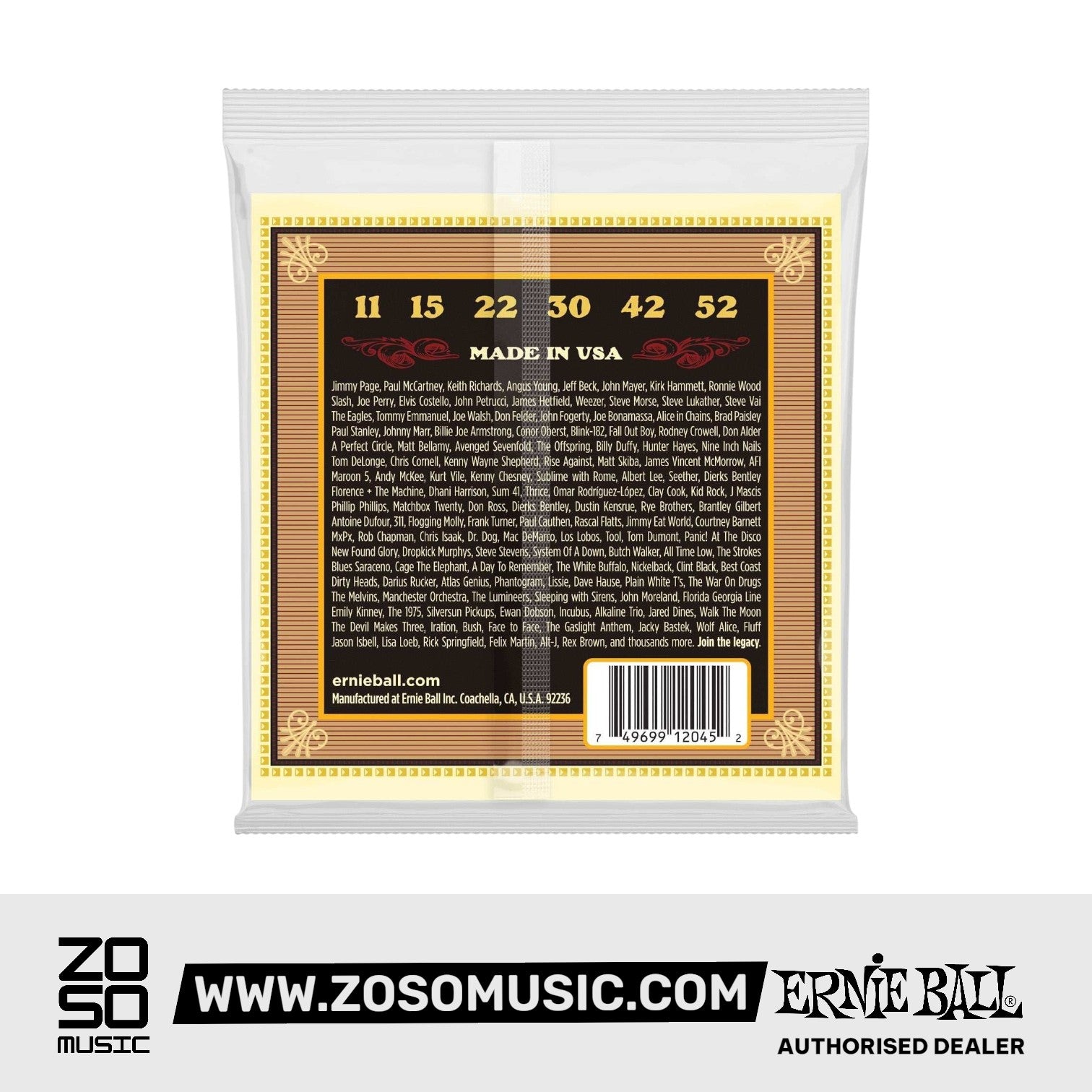 Ernie Ball Earthwood Silk and Steel Soft Acoustic Guitar Strings, 11-52