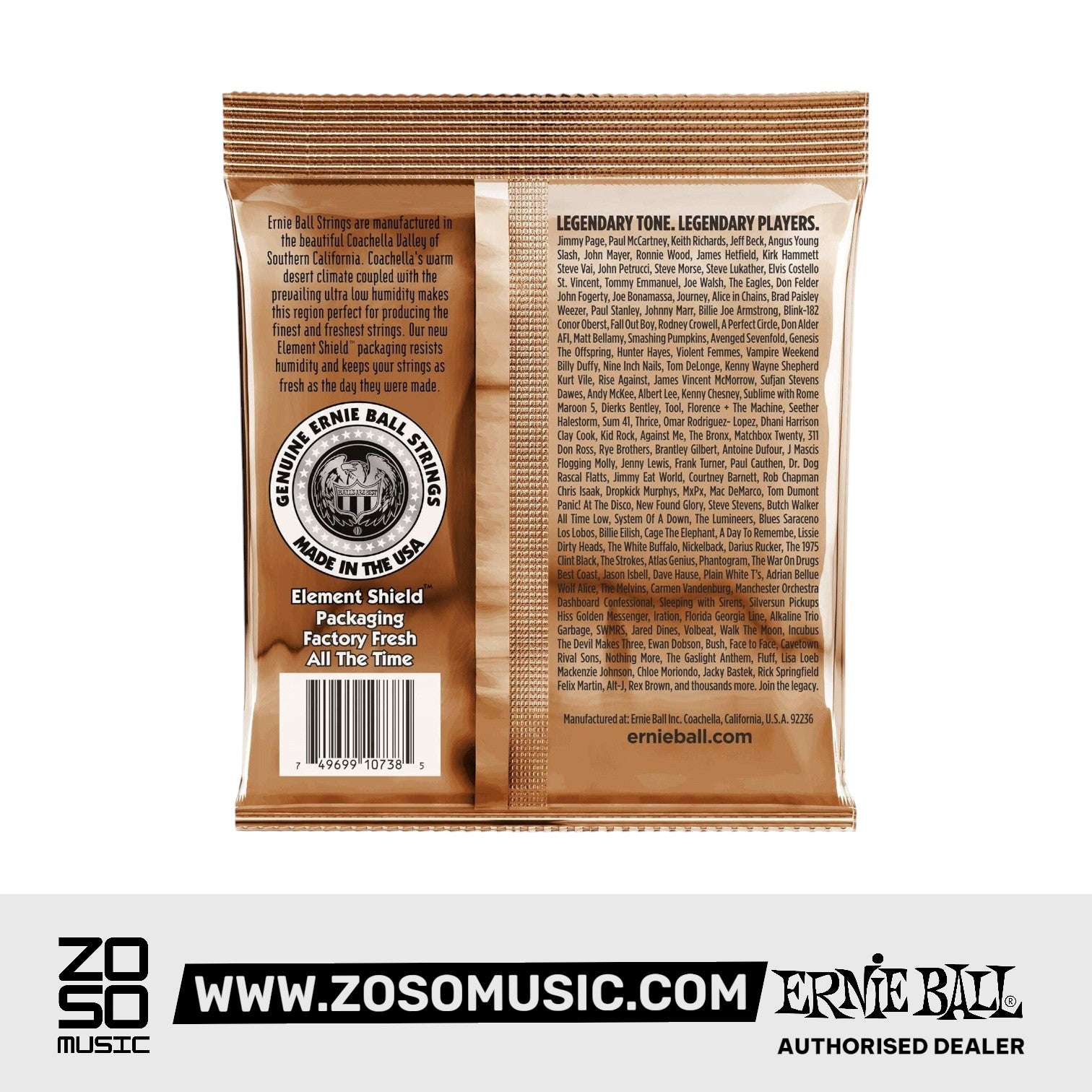 Ernie Ball Earthwood 12-String Custom Light Phosphor Bronze Acoustic Guitar Strings, 10-48