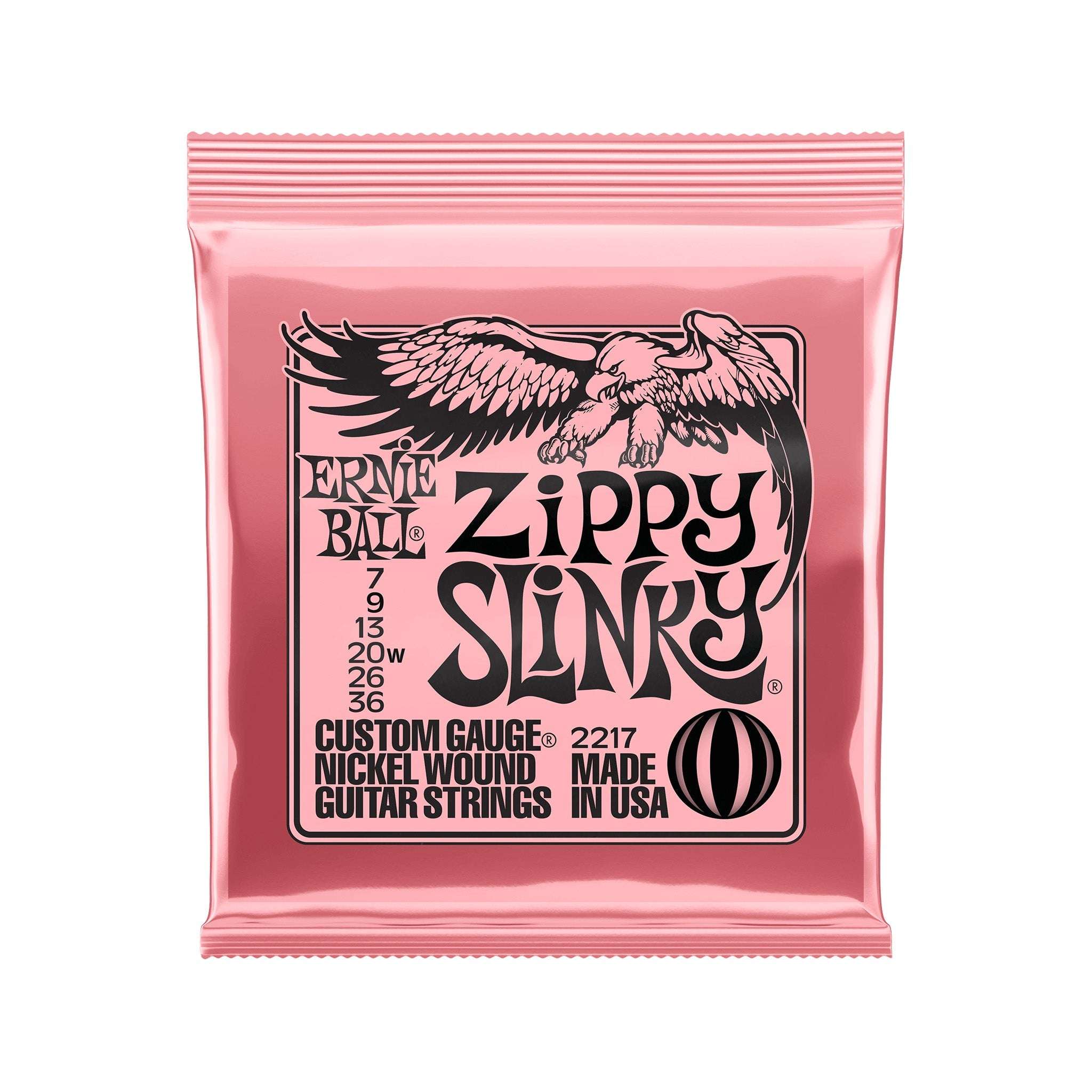 Ernie Ball Zippy Slinky Nickel Wound Electric Guitar Strings, 7-36 | Zoso Music Sdn Bhd