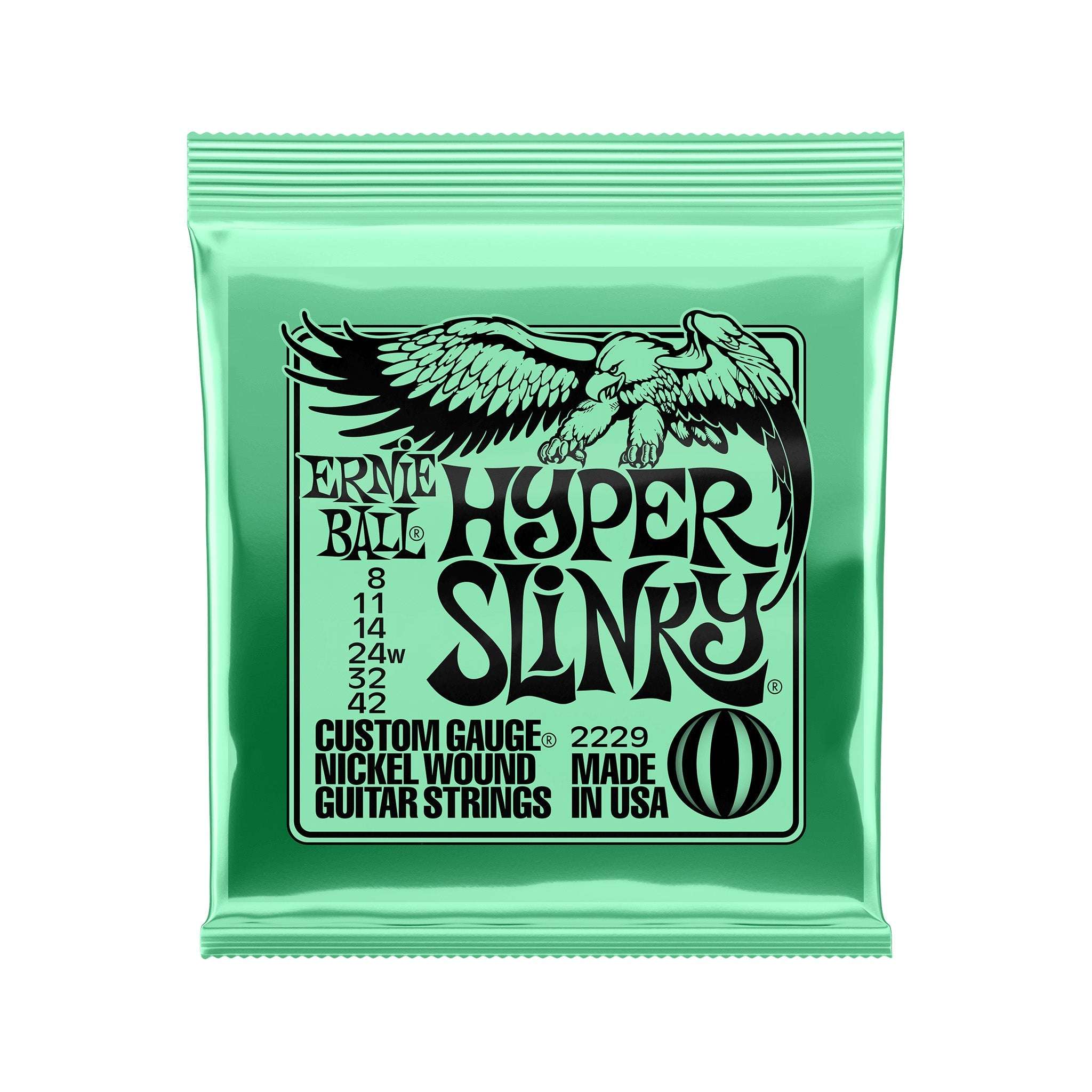Ernie Ball Hyper Slinky Nickel Wound Electric Guitar Strings 8-42 | Zoso Music Sdn Bhd