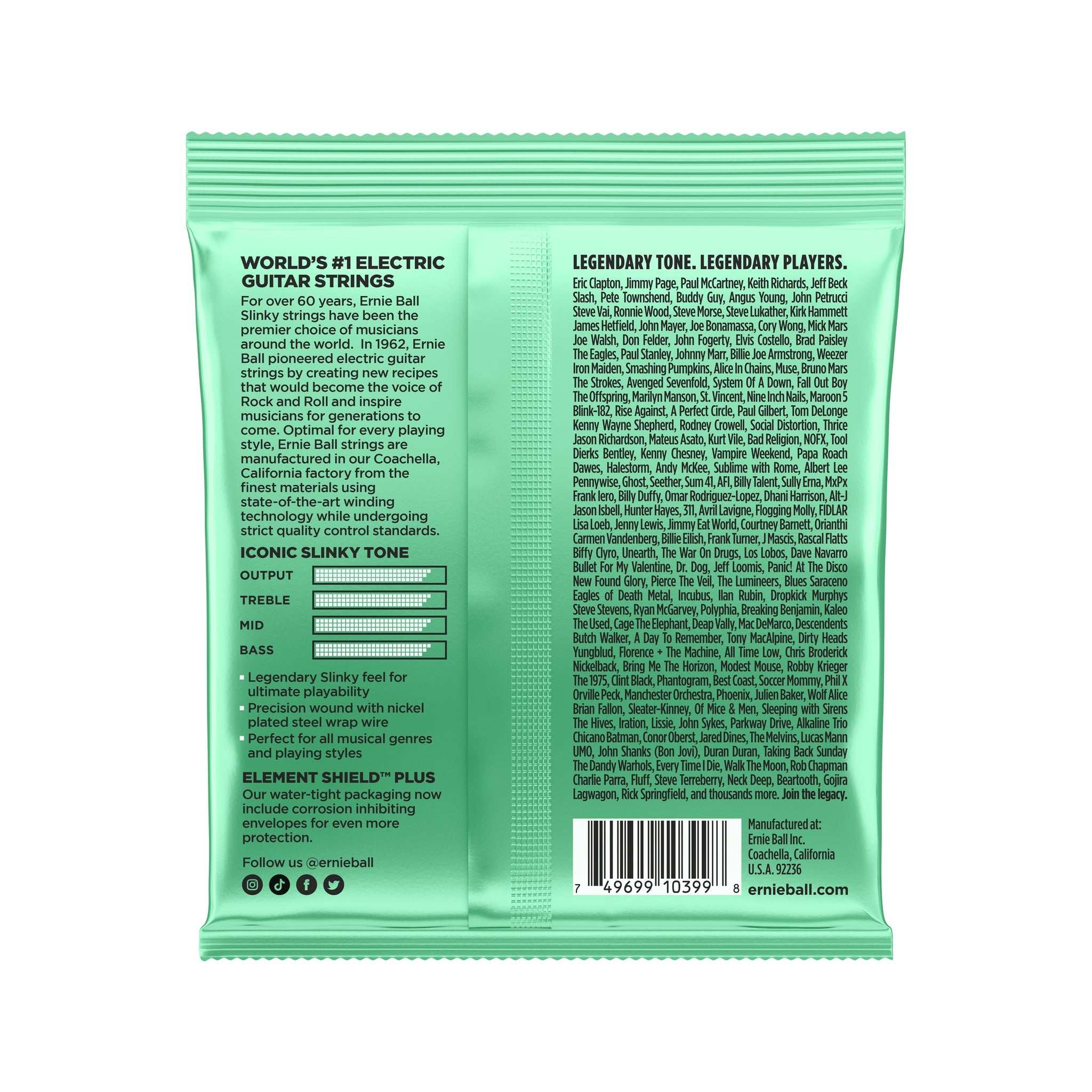 Ernie Ball Hyper Slinky Nickel Wound Electric Guitar Strings 8-42