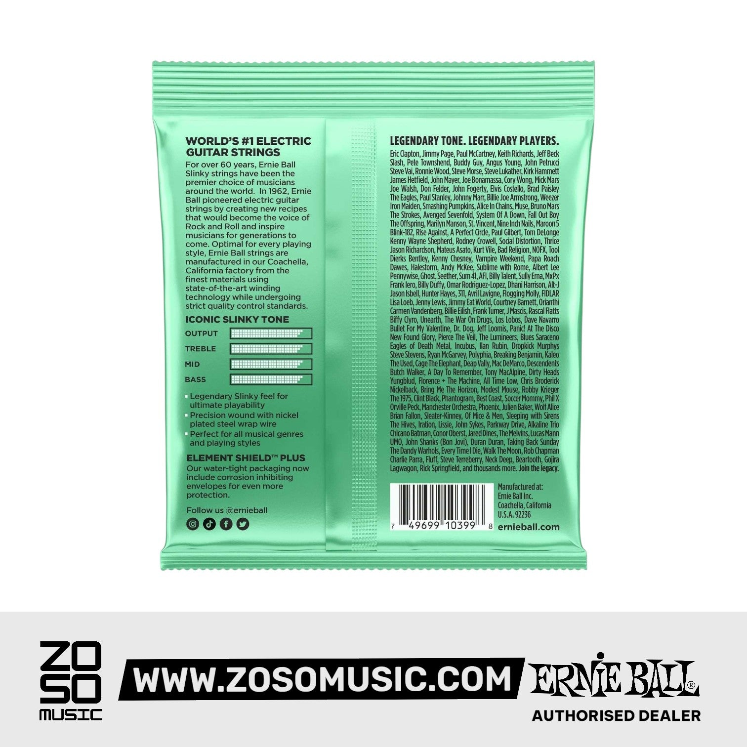 Ernie Ball Hyper Slinky Nickel Wound Electric Guitar Strings 8-42