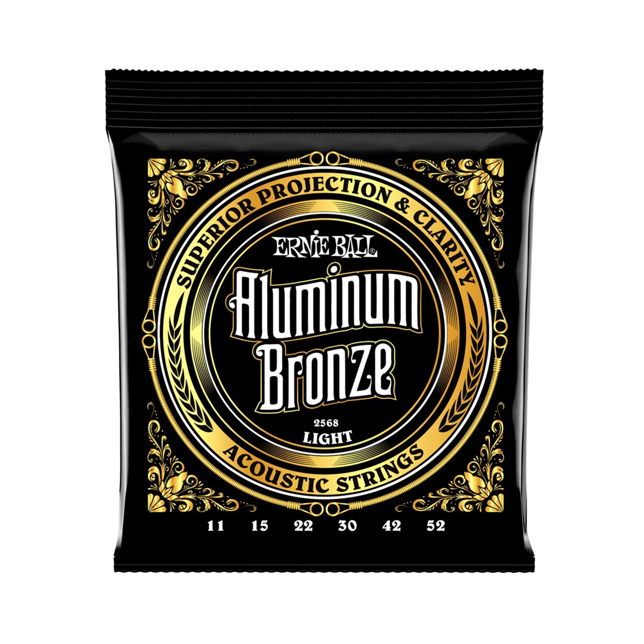 Ernie Ball Light Aluminum Bronze Acoustic Guitar Strings, 11-52 | Zoso Music Sdn Bhd
