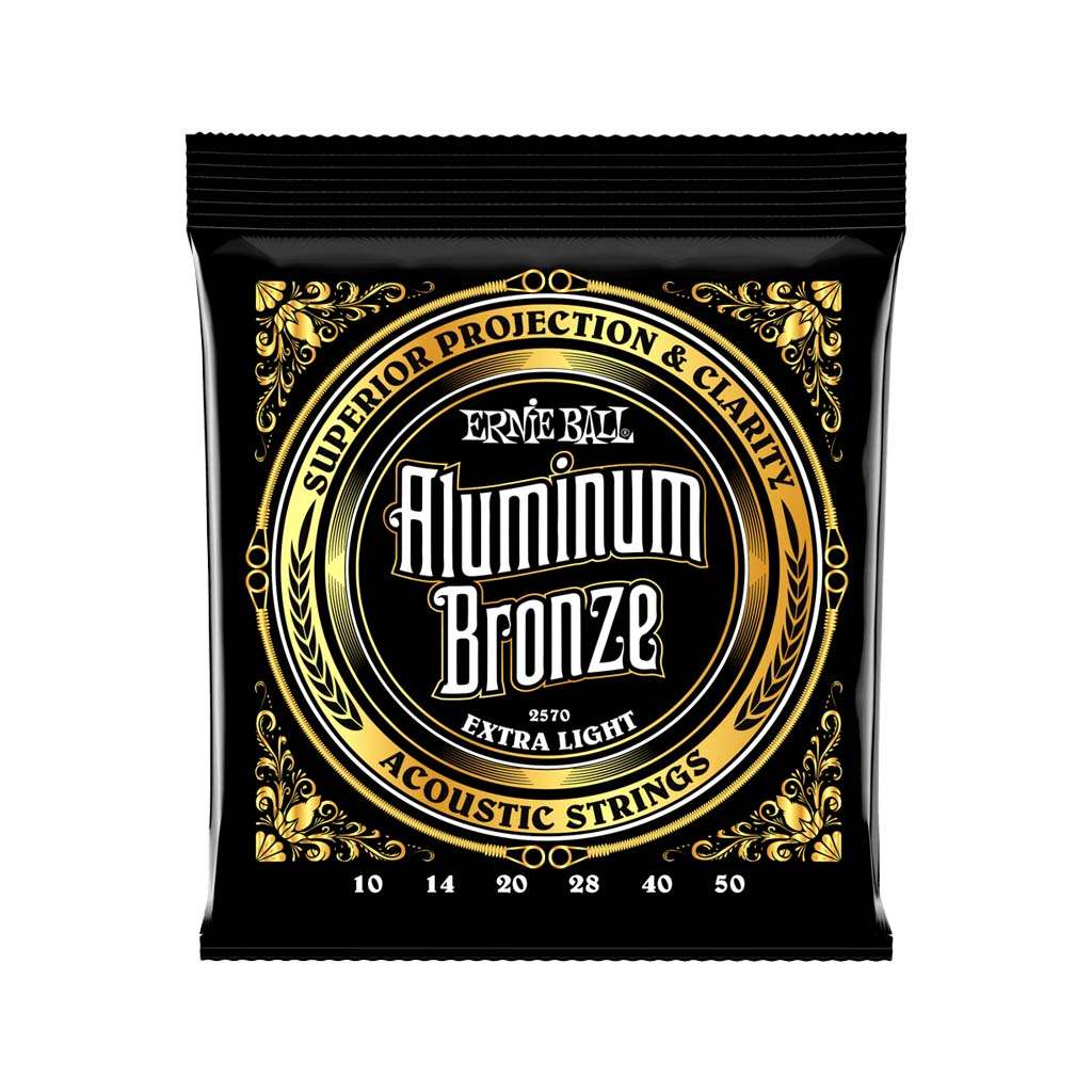 Ernie Ball Extra Light Aluminum Bronze Acoustic Guitar Strings, 10-50 | Zoso Music Sdn Bhd