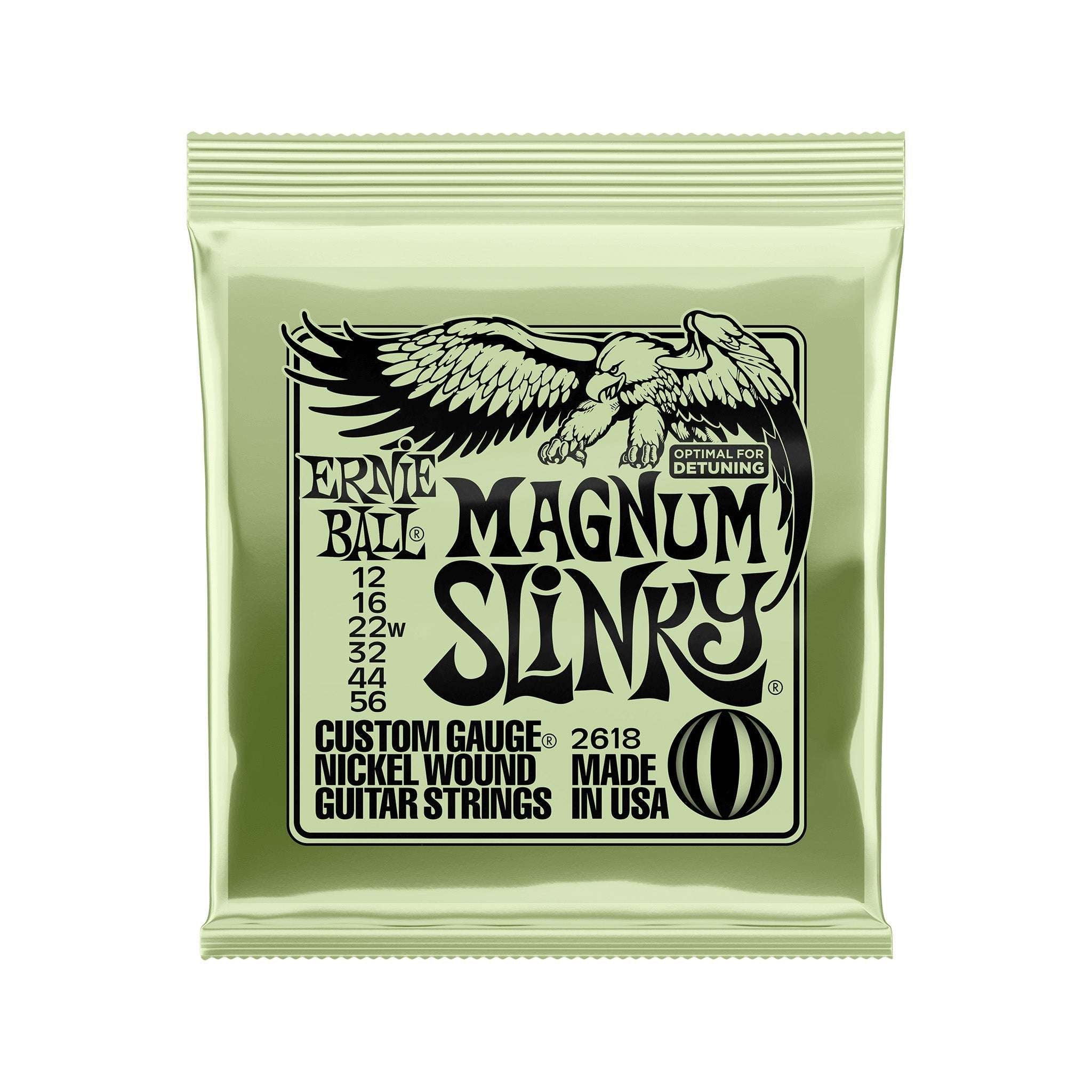 Ernie Ball Magnum Slinky Nickel Wound Electric Guitar Strings 12-56 | Zoso Music Sdn Bhd