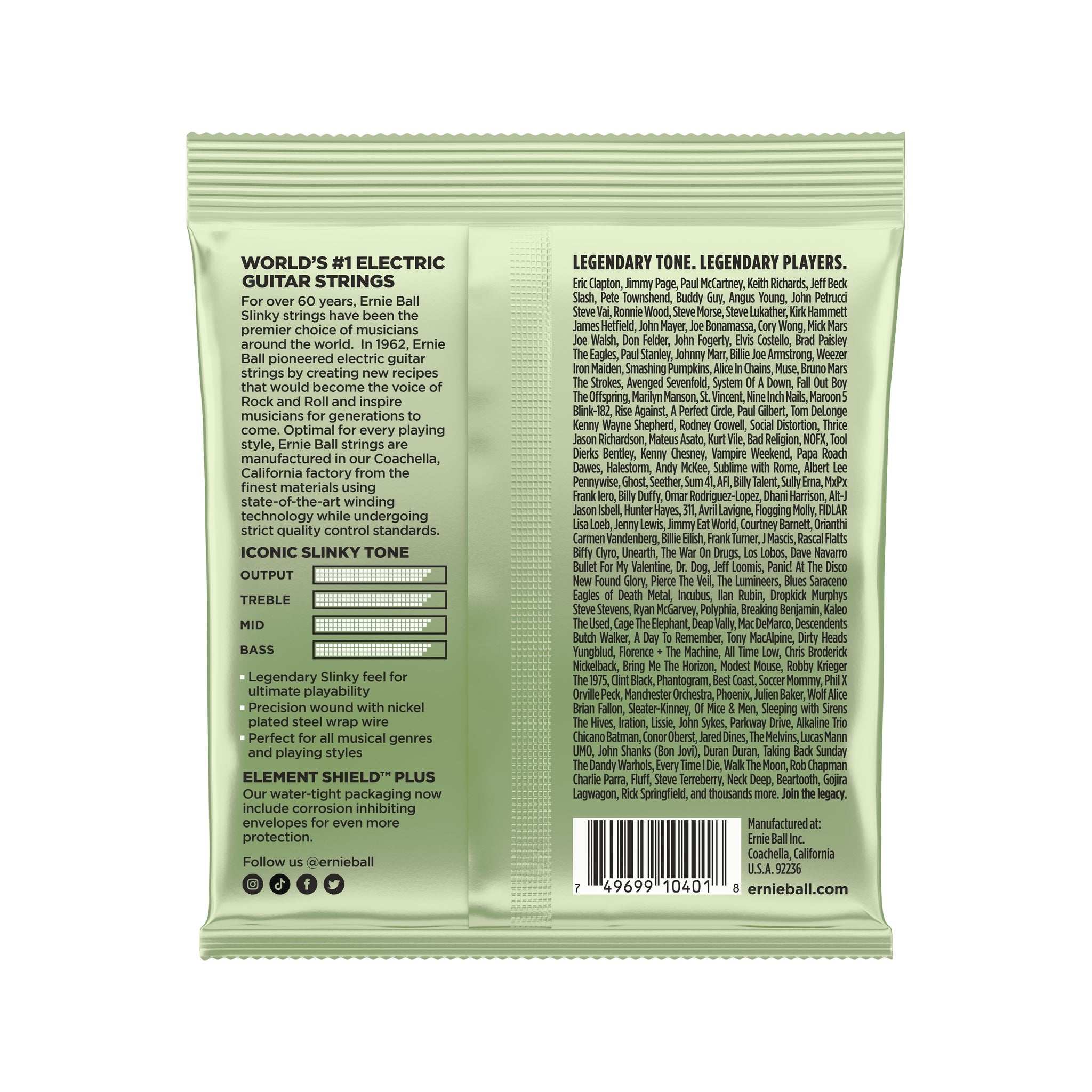 Ernie Ball Magnum Slinky Nickel Wound Electric Guitar Strings 12-56