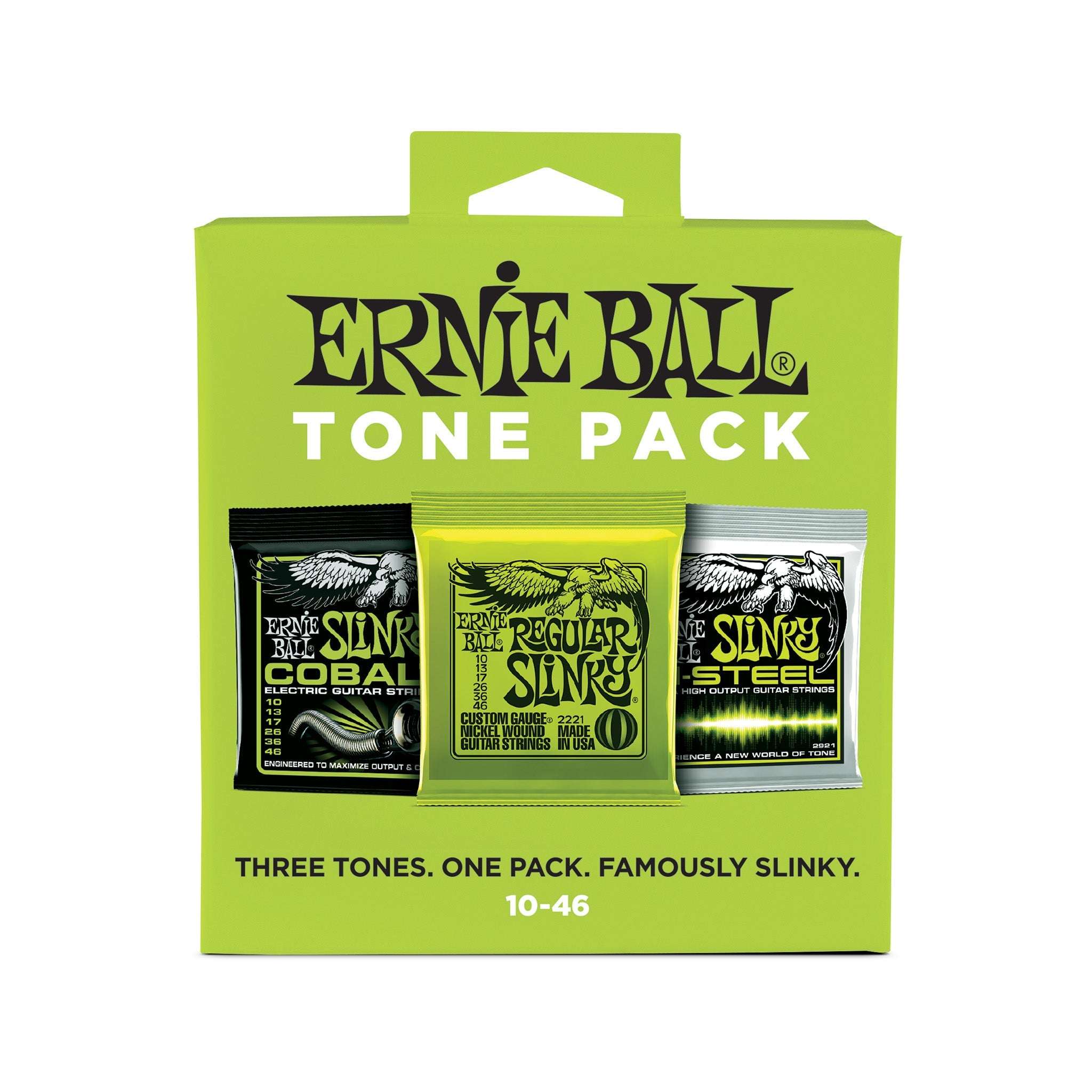 Ernie Ball Regular Slinky Tone Pack Electric Guitar Strings, 10-46 | Zoso Music Sdn Bhd