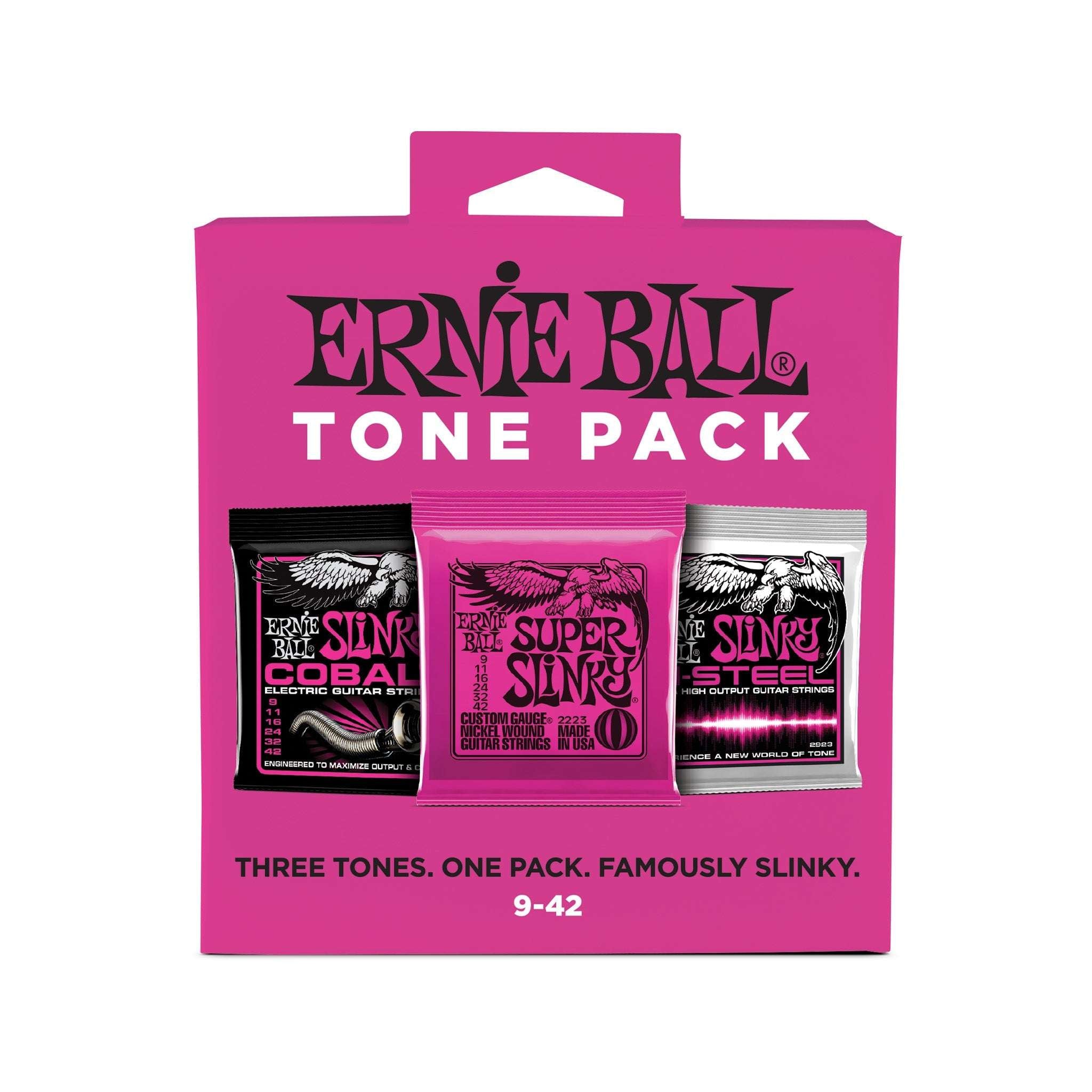 Ernie Ball Super Slinky Electric Tone Pack Guitar Strings, 9-42 | Zoso Music Sdn Bhd