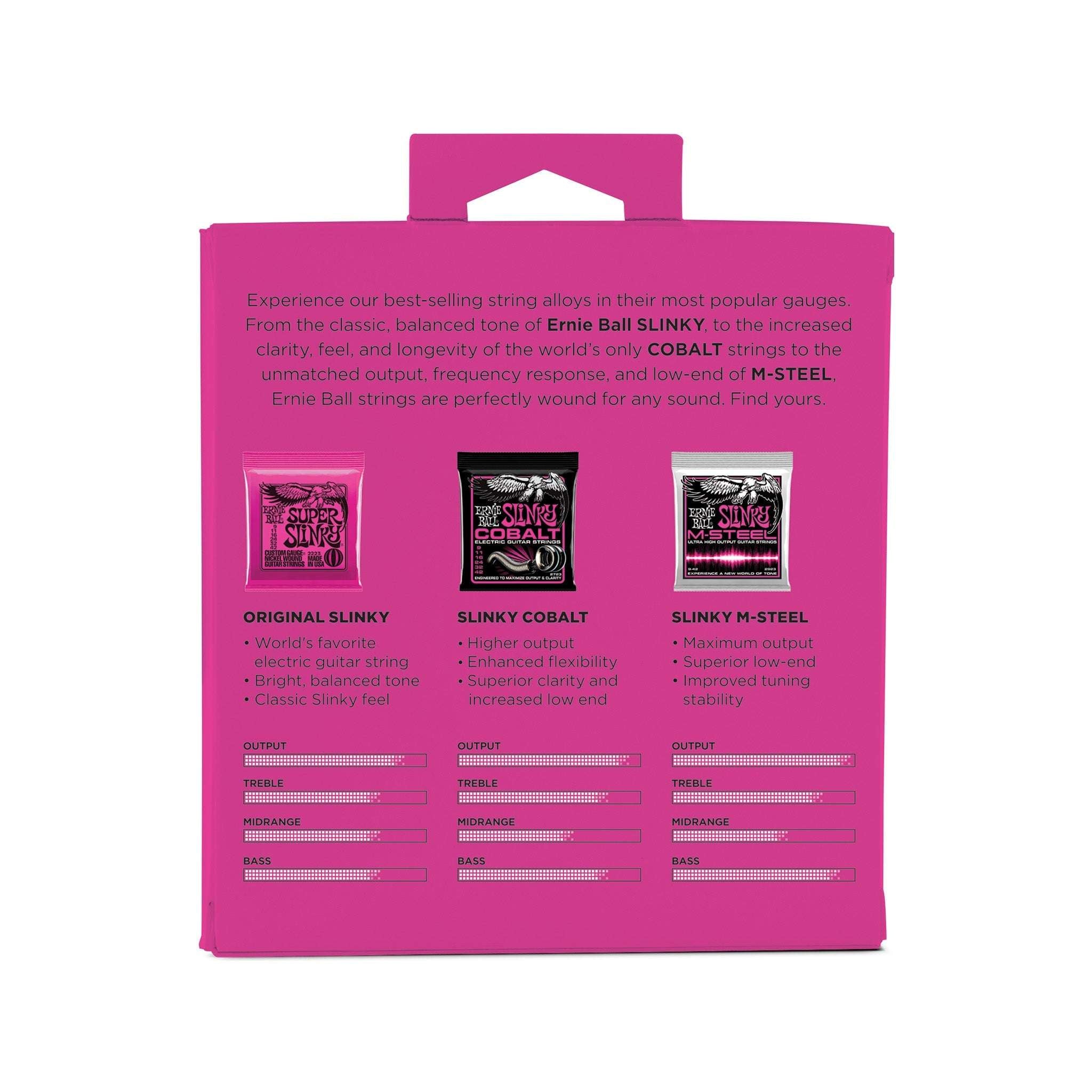 Ernie Ball Super Slinky Electric Tone Pack Guitar Strings, 9-42