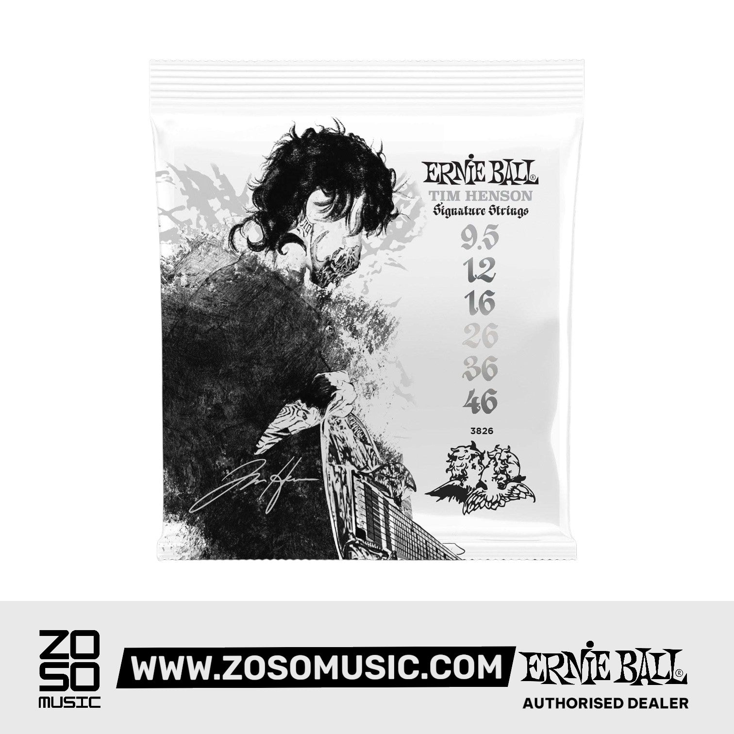 Ernie Ball Tim Henson Signature Electric Guitar Strings, 9.5-46 | Zoso Music Sdn Bhd