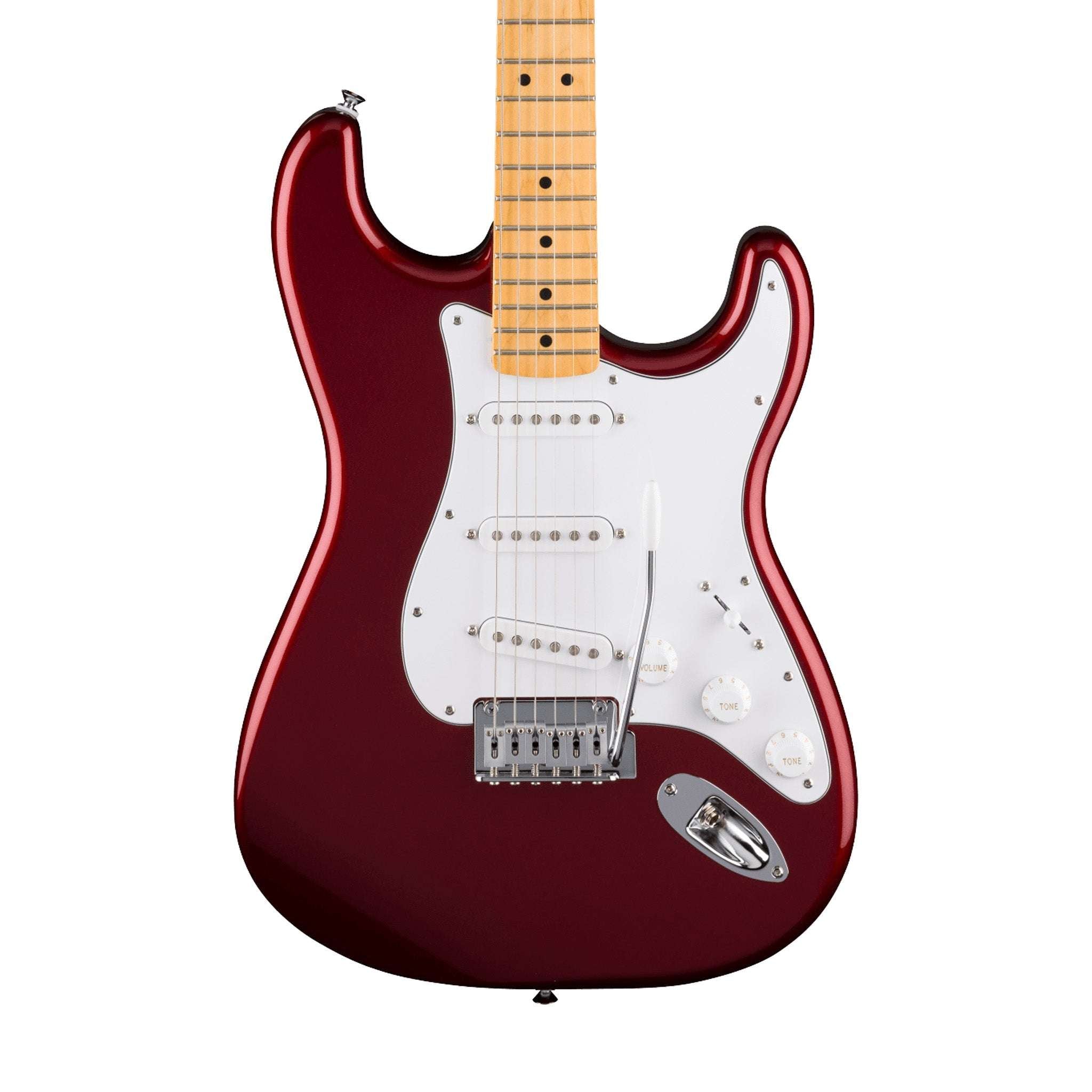 Fender Standard Stratocaster Electric Guitar w/White Pickguard, Maple FB, Candy Cola | Zoso Music Sdn Bhd