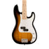 Squier Sonic Precision Bass Guitar Bundle w/White Pickguard, Maple FB, 2-Color Sunburst
