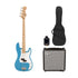 Squier Sonic Precision Bass Guitar Bundle w/White Pickguard, Maple FB, California Blue | Zoso Music Sdn Bhd