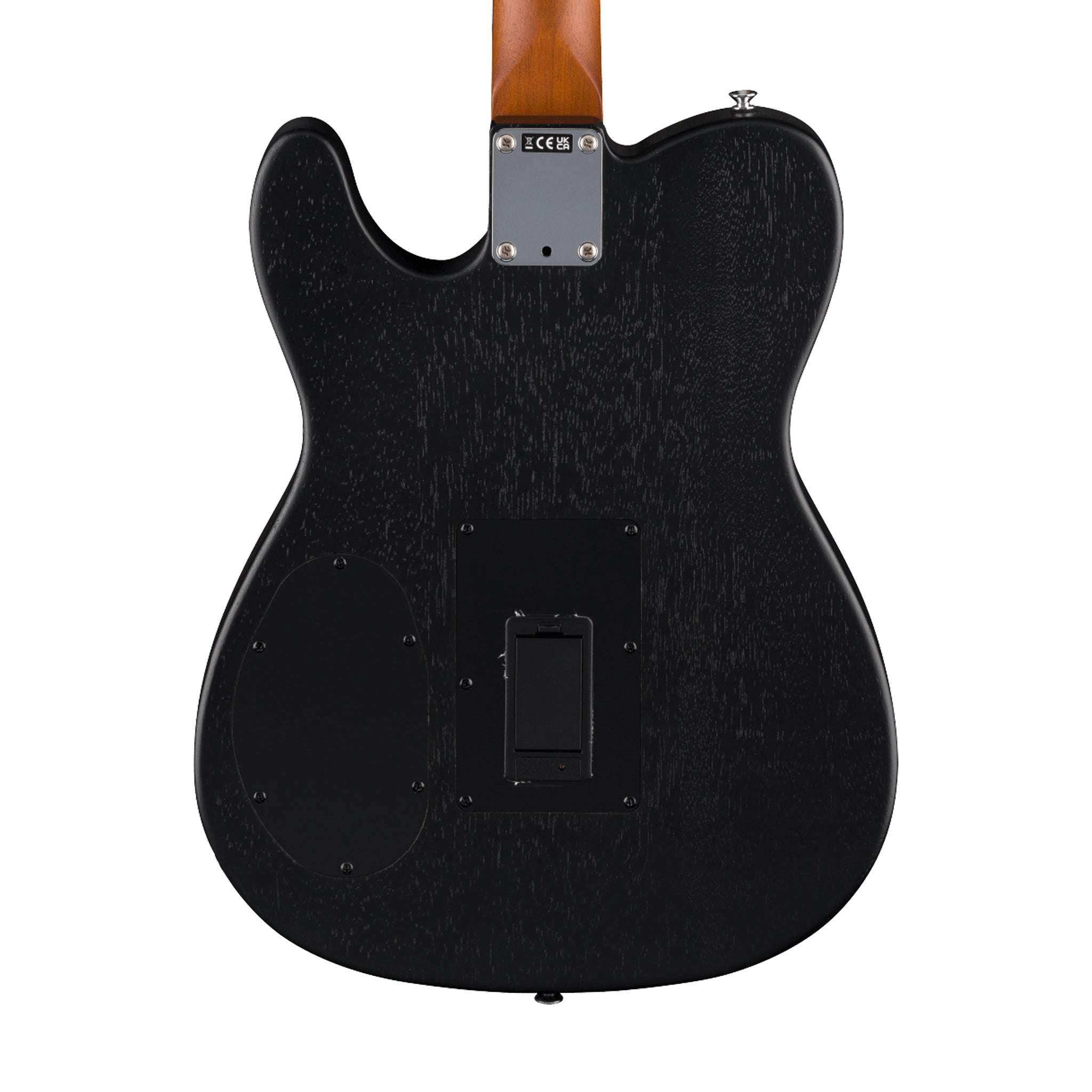 Fender Acoustasonic Standard Telecaster Electric Guitar, RW FB, Black