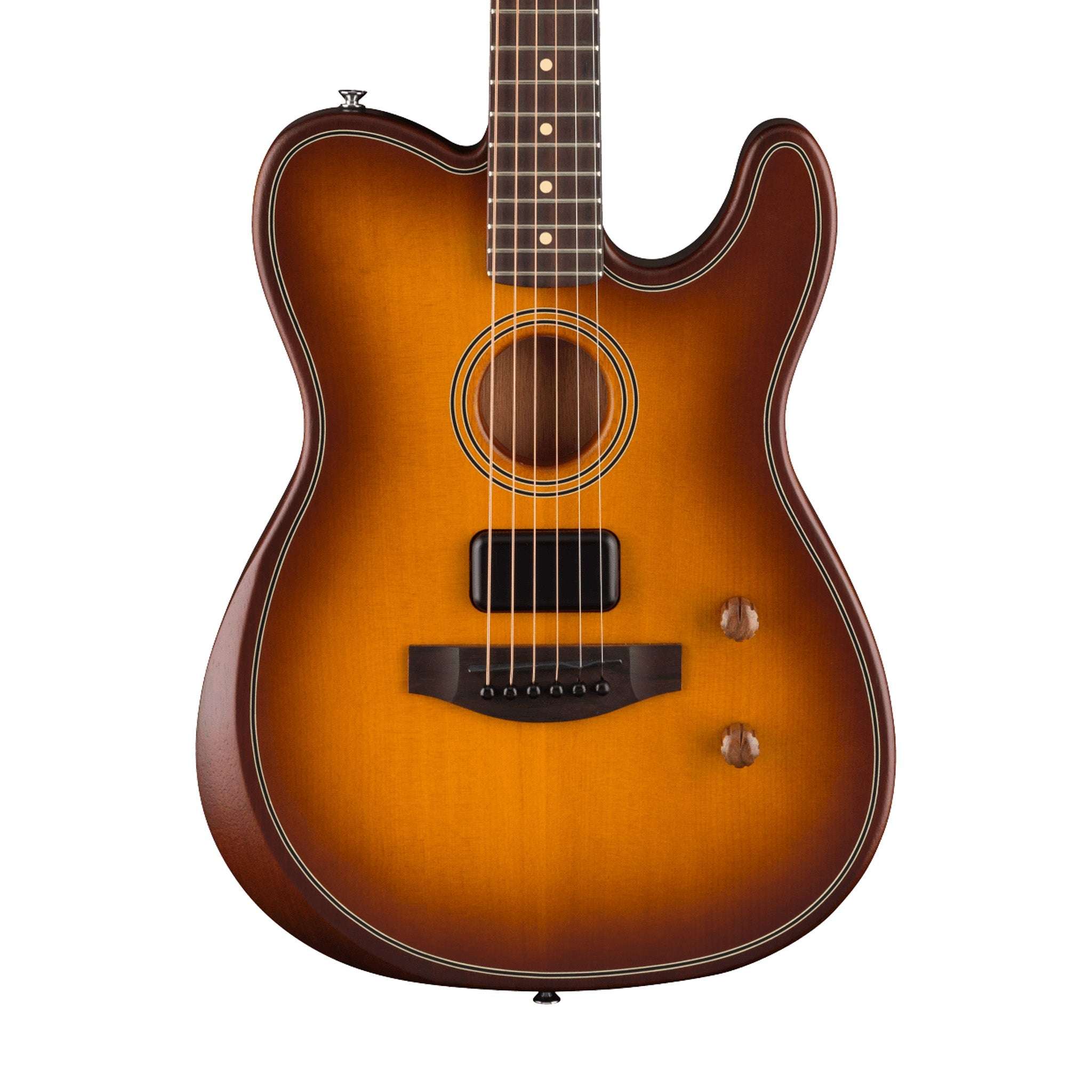 Fender Acoustasonic Standard Telecaster Electric Guitar, RW FB, Honey Burst | Zoso Music Sdn Bhd