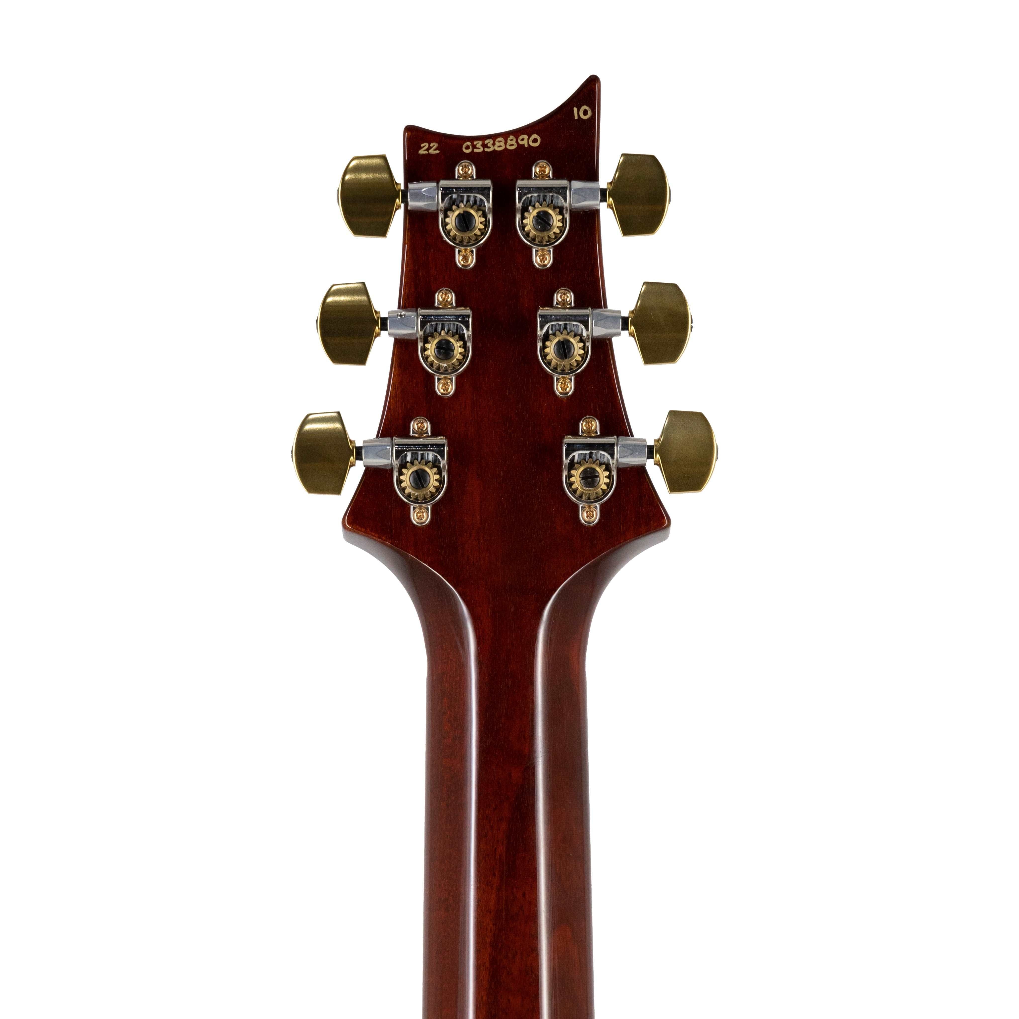 PRS Custom 24 10-Top Electric Guitar, Custom Color, Orange Tiger - Zoso Music