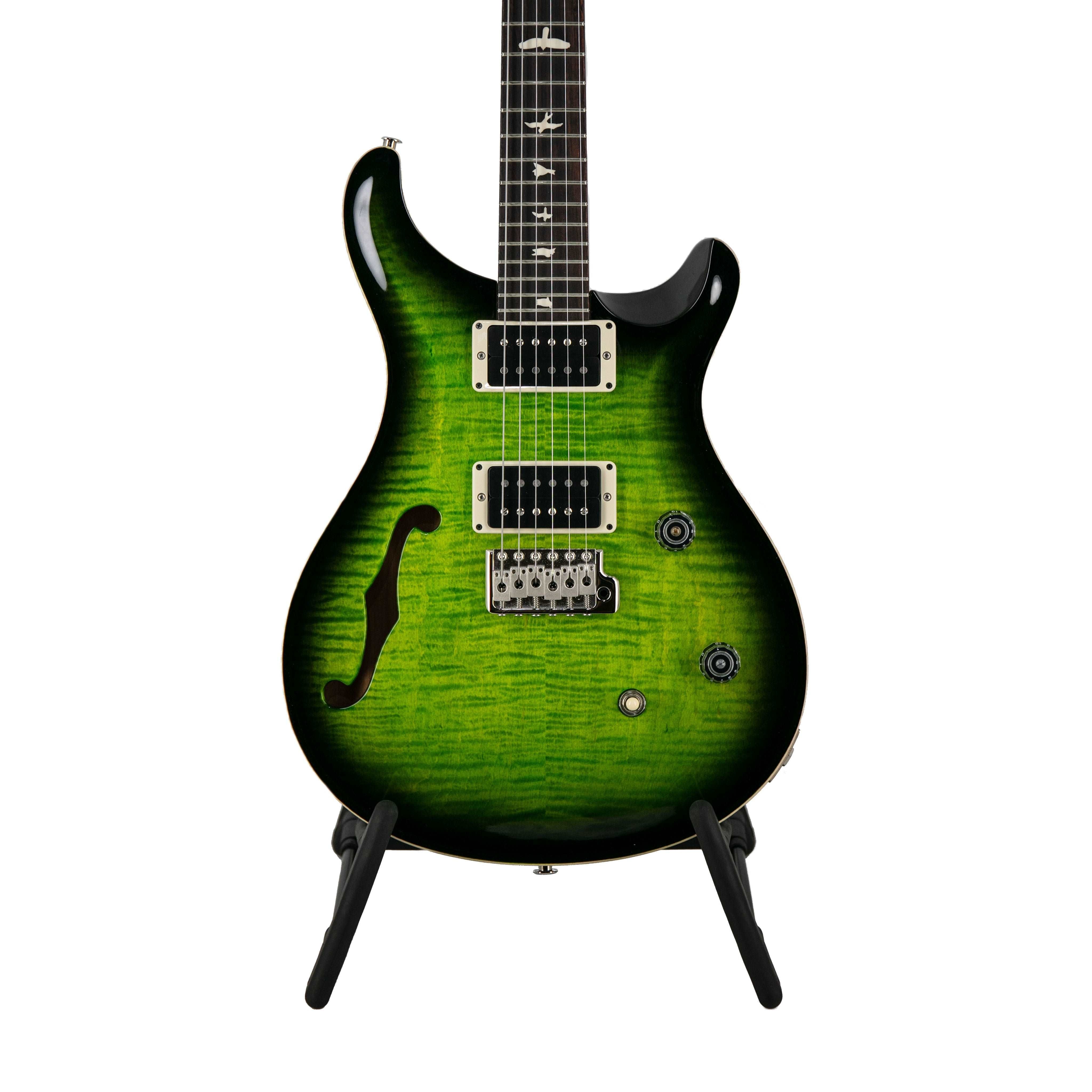 PRS CE24 Semi-Hollow Electric Guitar w/Bag, Custom Color, Eriza Verde Smokewrap Burst - Zoso Music