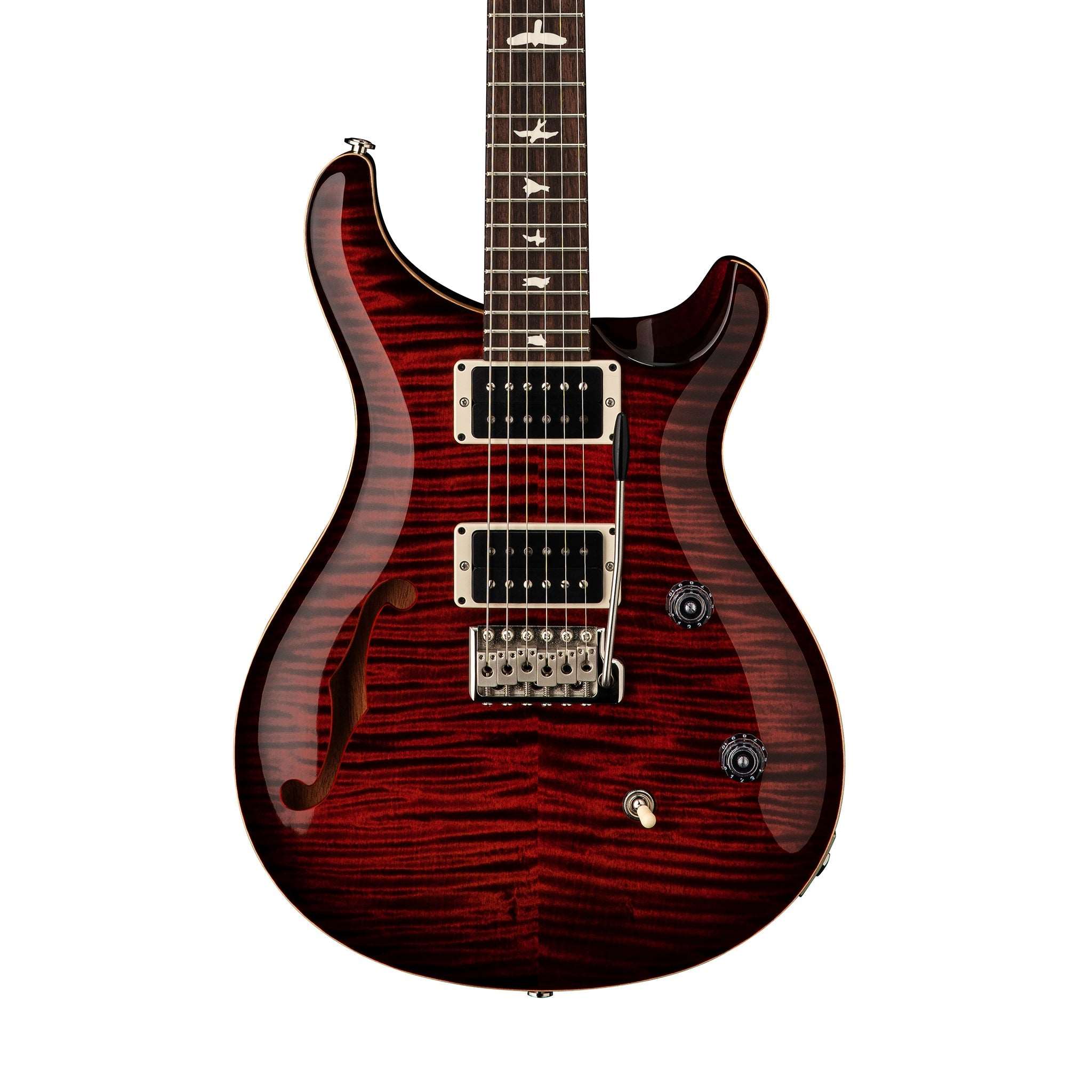 PRS CE24 Semi-Hollow Electric Guitar w/Bag, Fire Red Burst - Zoso Music