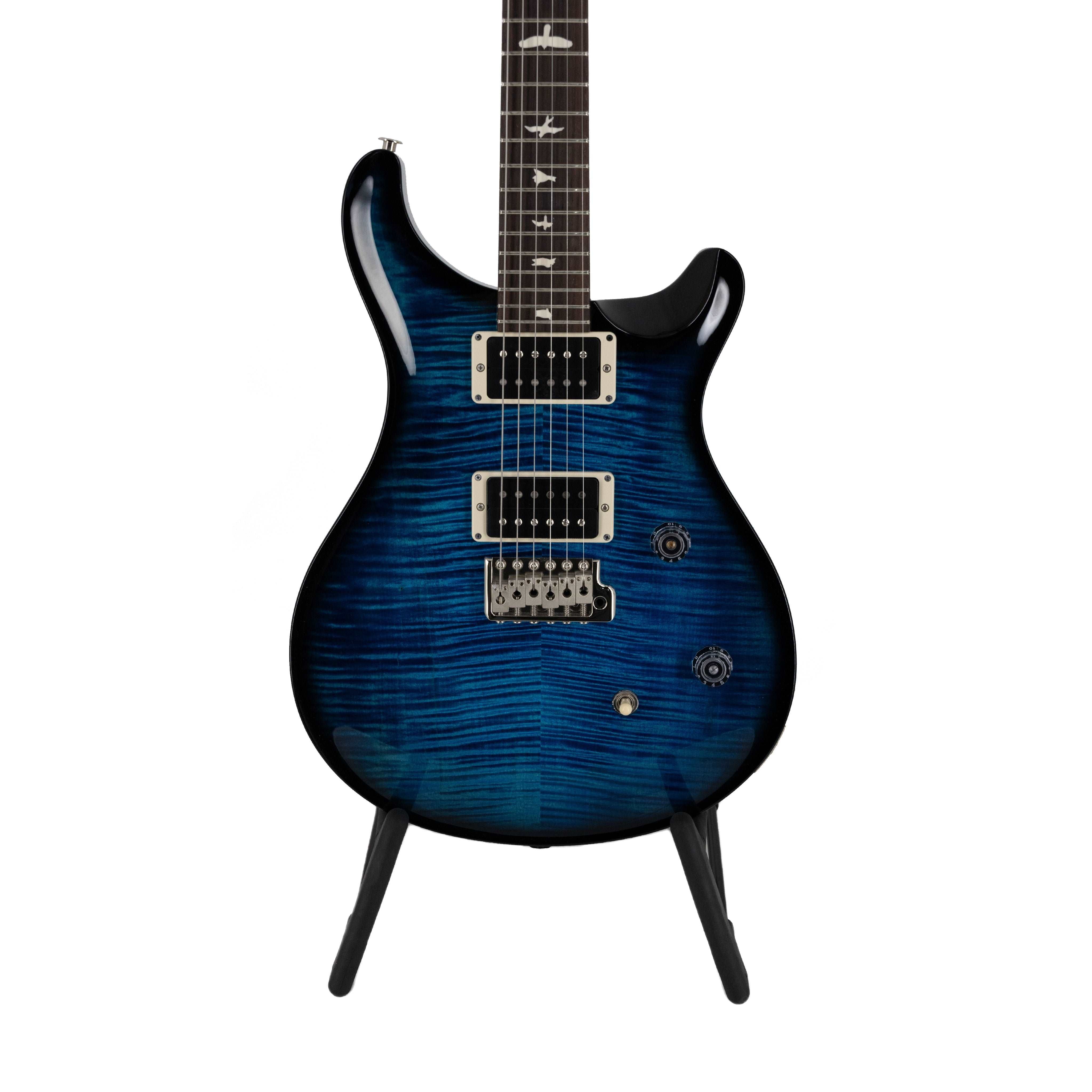 PRS CE24 Electric Guitar w/Bag, Custom Color, Whale Blue Smokeburst (0331504) - Zoso Music