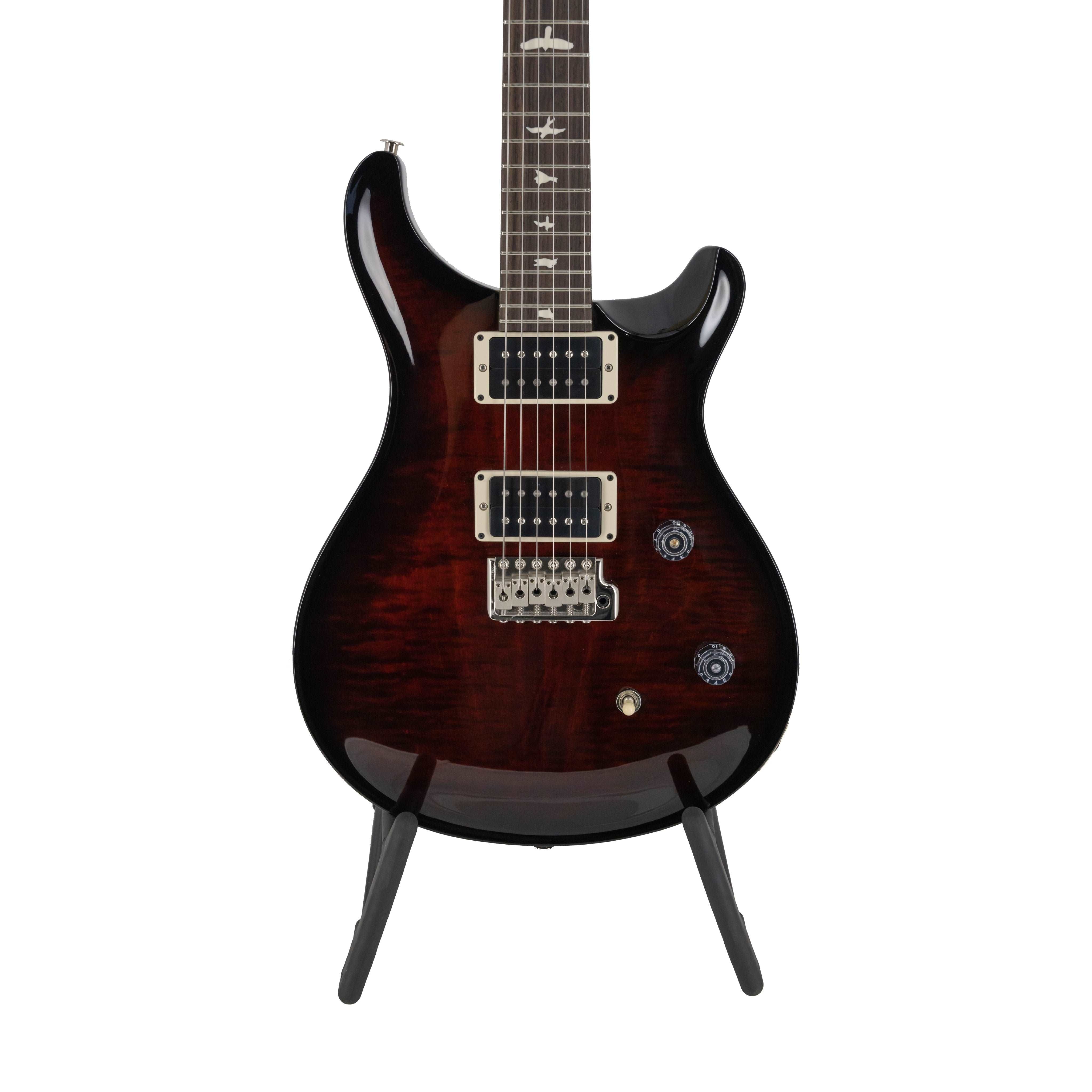 PRS CE24 Electric Guitar w/Bag, Custom Color, Fire Red Smokeburst - Zoso Music