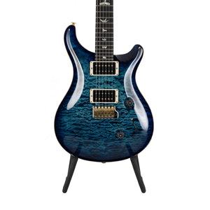 PRS Custom 24 Quilt 10-Top Electric Guitar w/ Pattern Thin Neck, Cobalt Blue - Zoso Music