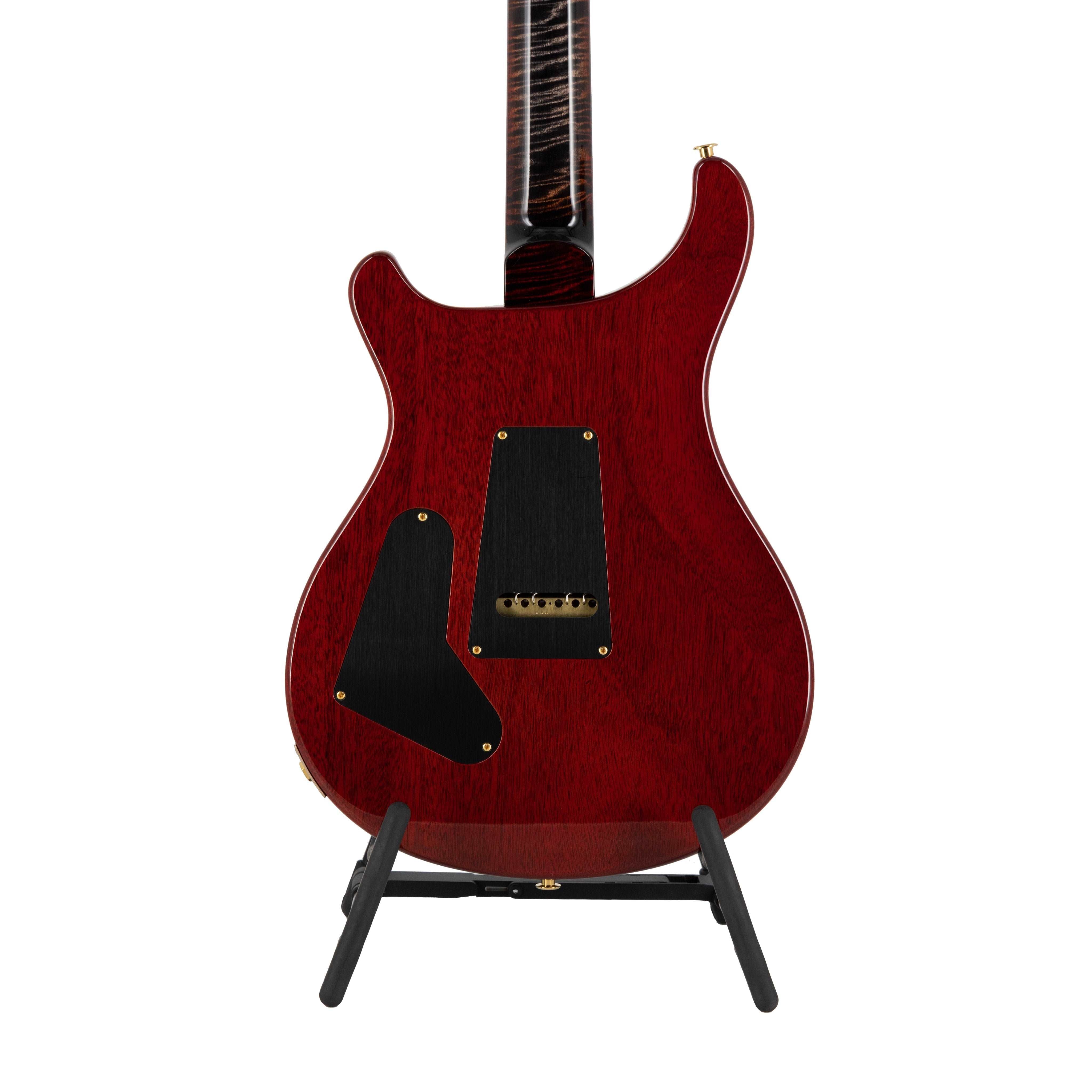 PRS Custom 24 Quilt 10-Top Electric Guitar w/ Pattern Thin Neck, Charcoal Cherry Burst - Zoso Music