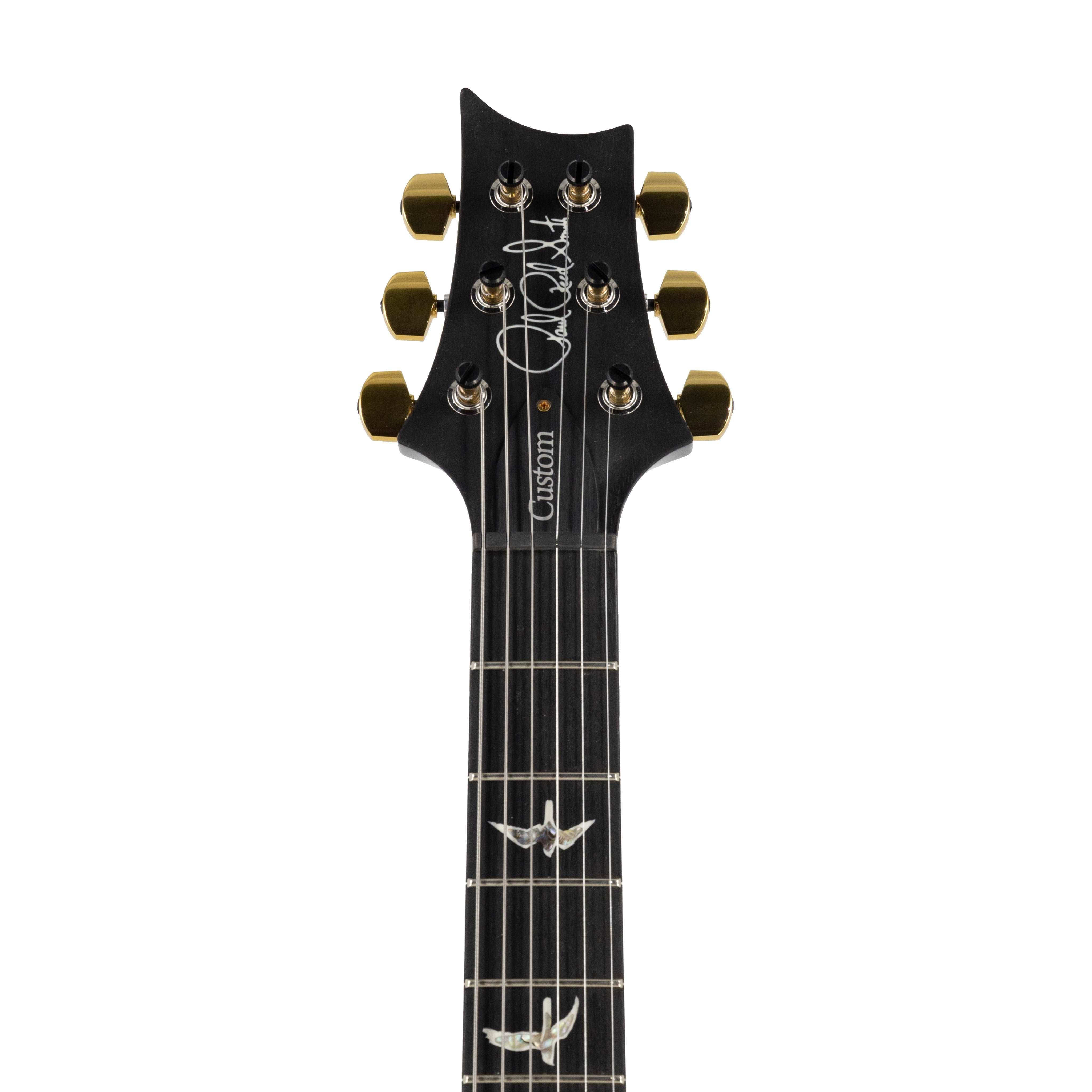PRS Custom 24 Quilt 10-Top Electric Guitar w/ Pattern Thin Neck, Charcoal Cherry Burst - Zoso Music
