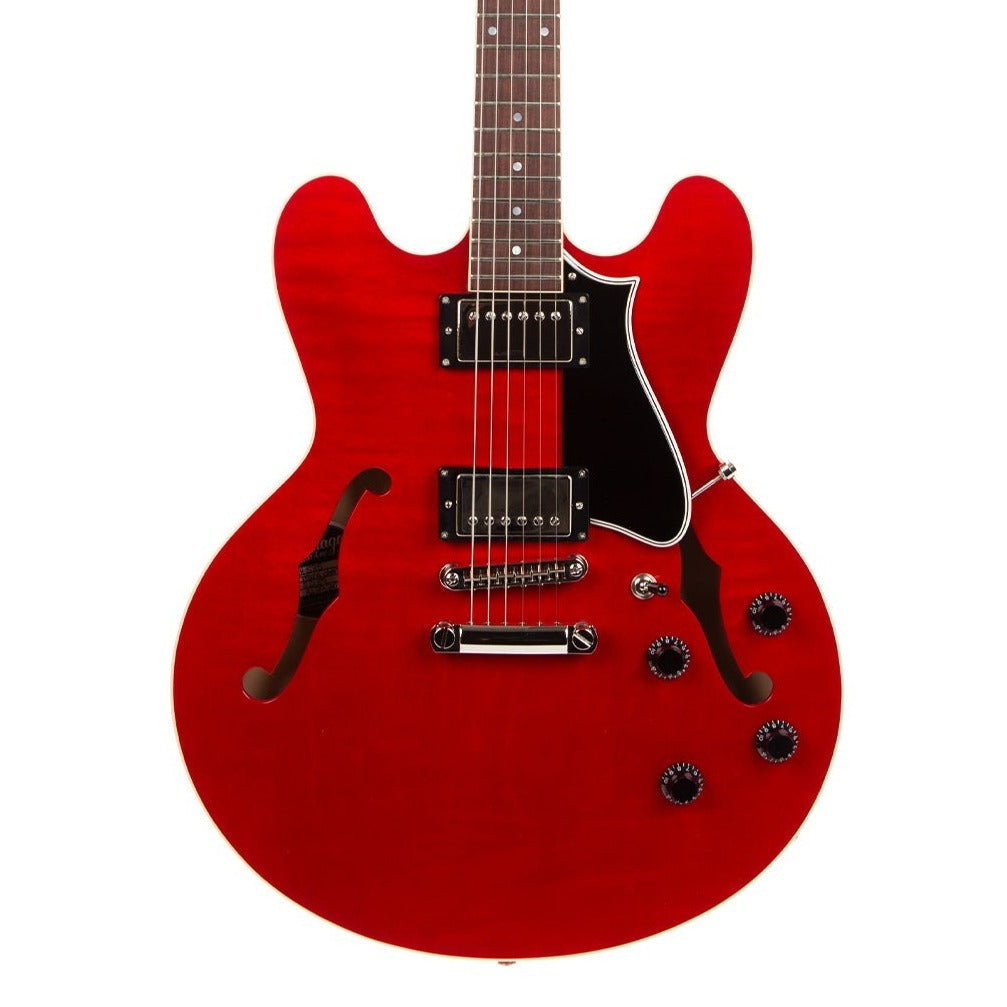 Heritage Standard H-535 Semi-Hollow Electric Guitar with Case, Trans Cherry  | Zoso Music Sdn Bhd