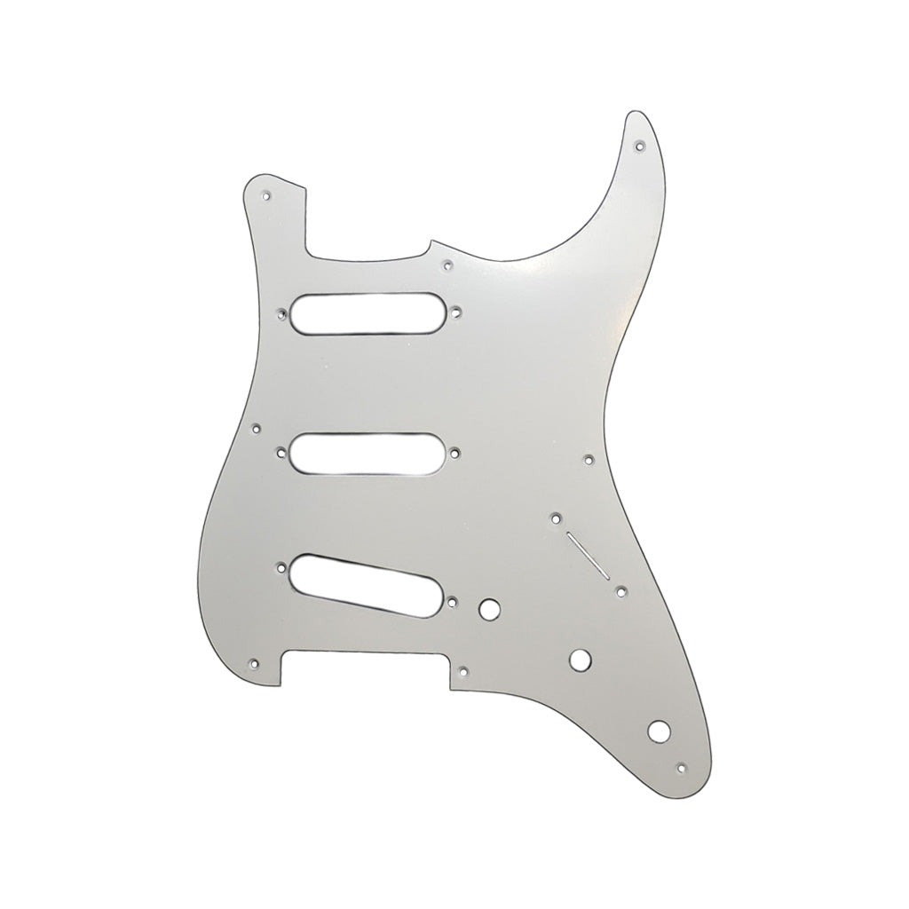 ALLPARTS PG-0550-025 8 Hole White Pickguard for Stratocaster® | Zoso Music Sdn Bhd