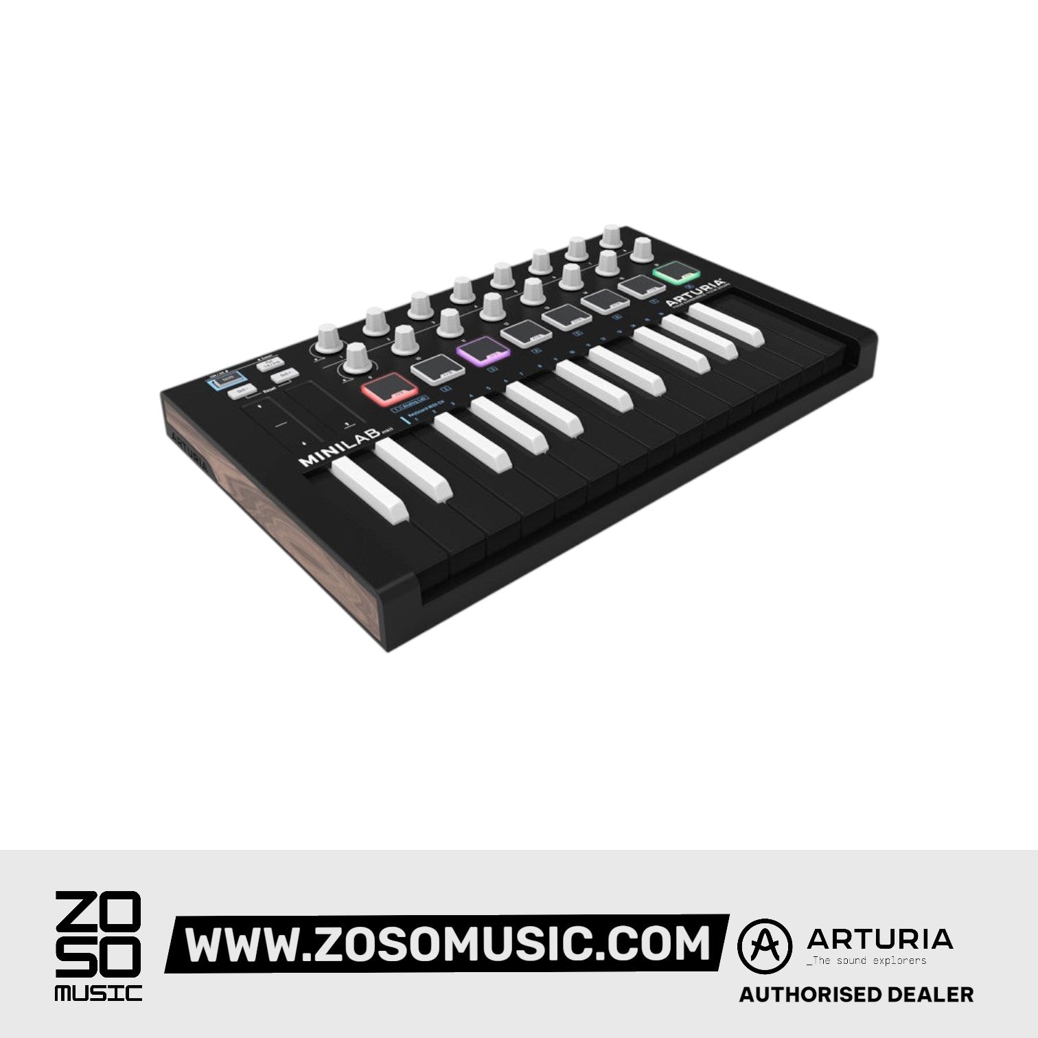 Arturia MiniLab Mk 2 USB Keyboard Controller INVERTED Edition Zoso Music
