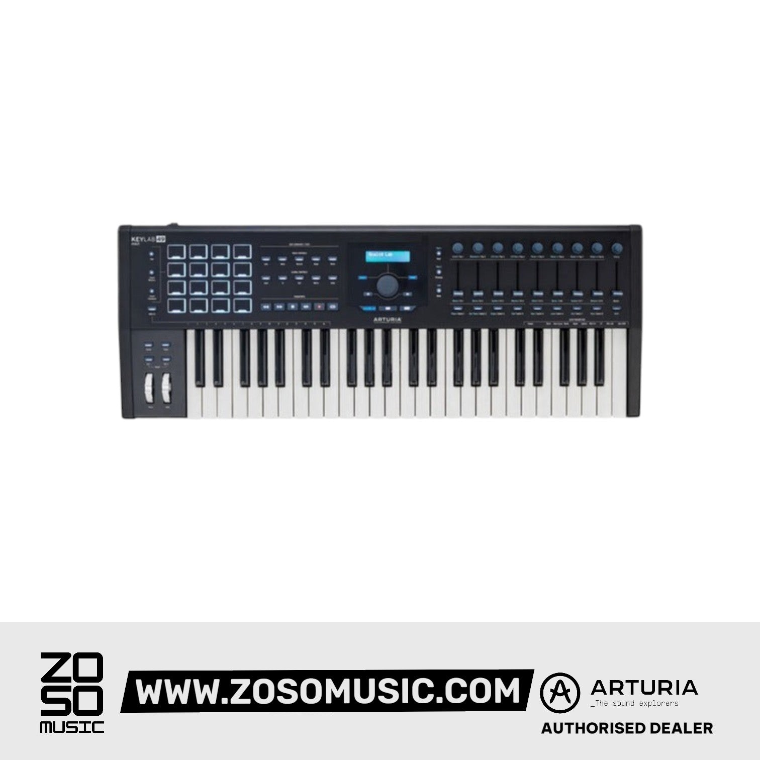 Arturia KeyLab mkII 49 Keyboard Controller - Black |  ARTURIA |  KEYBOARD-MIDI CONTROLLER |  Zoso Music