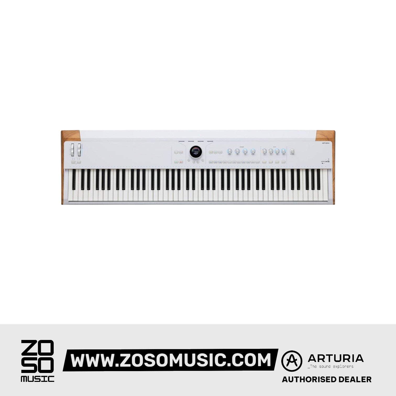 Arturia AstroLab 88 Hammer Action Stage Keyboard, White