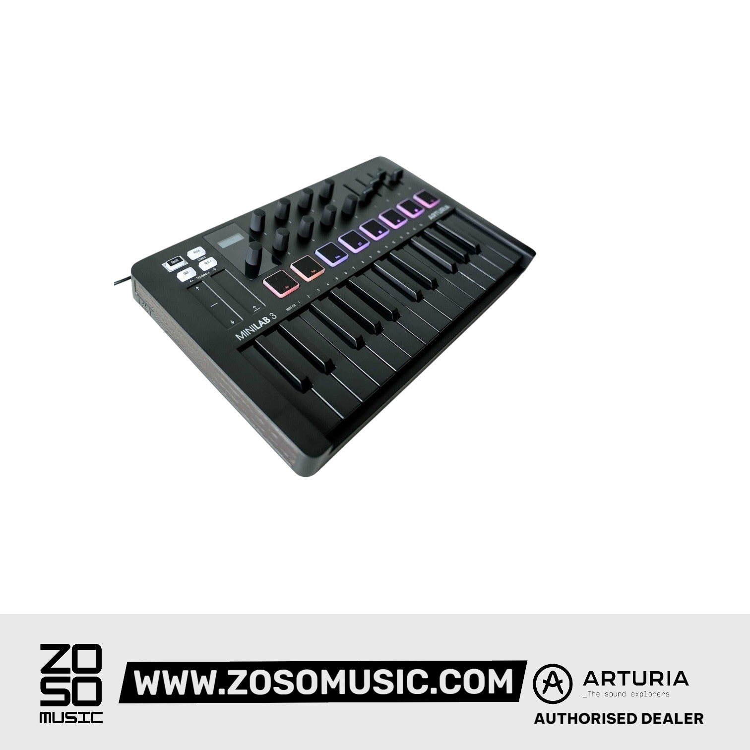 Arturia Minilab Mk3 Side View Zoso Music