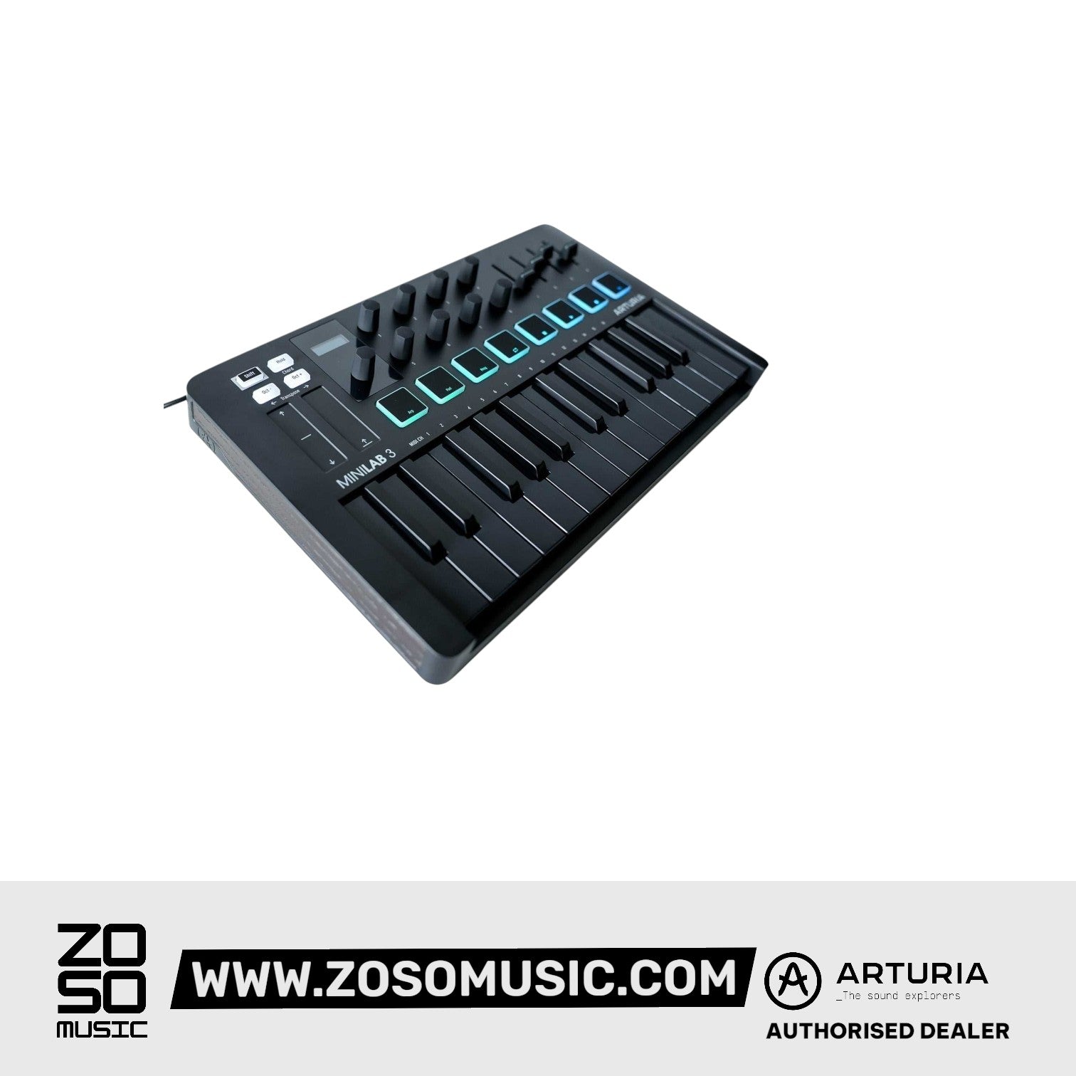 Arturia Minilab Mk3 Side View Zoso Music
