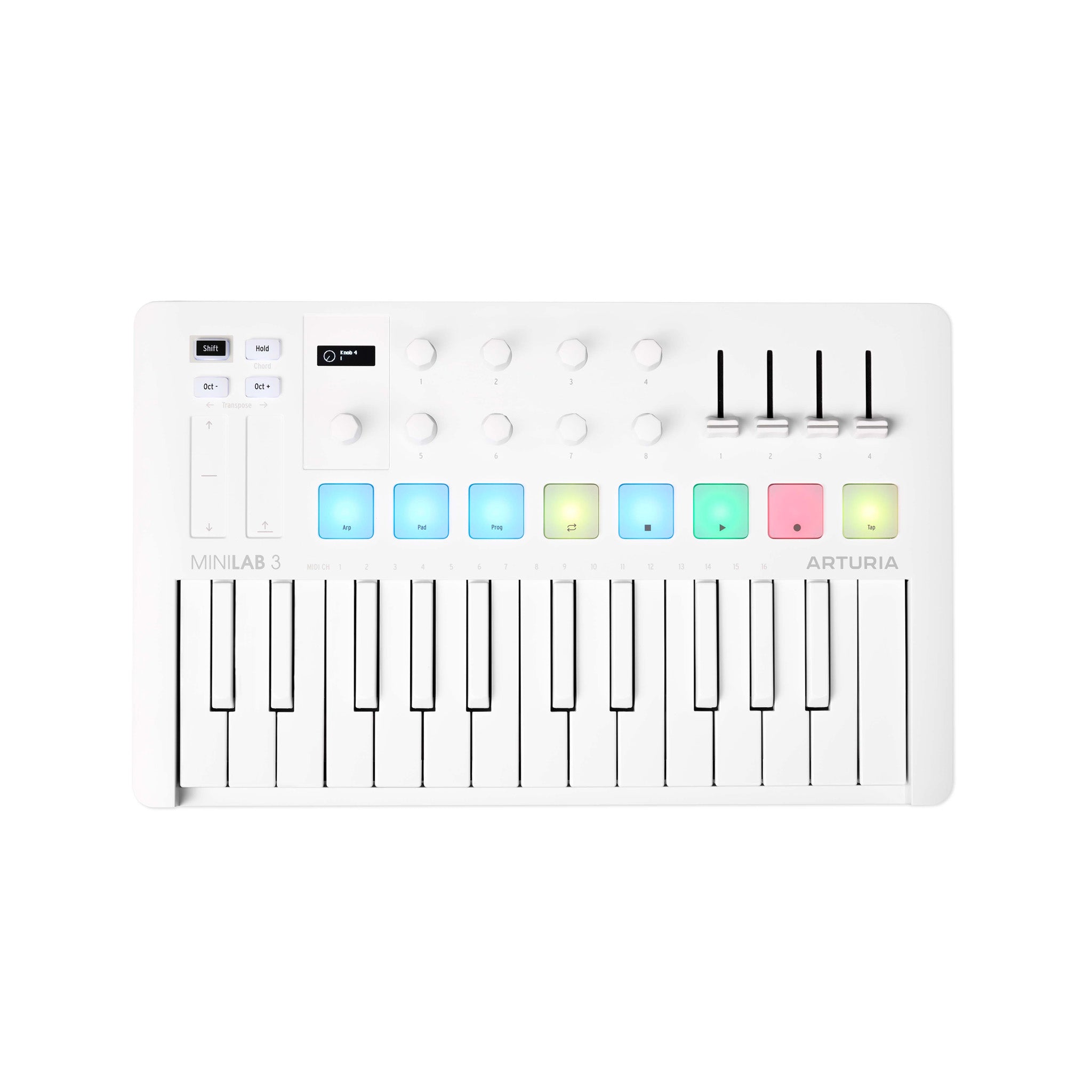 Arturia Minilab 3 Alpine White | Zoso Music Sdn Bhd