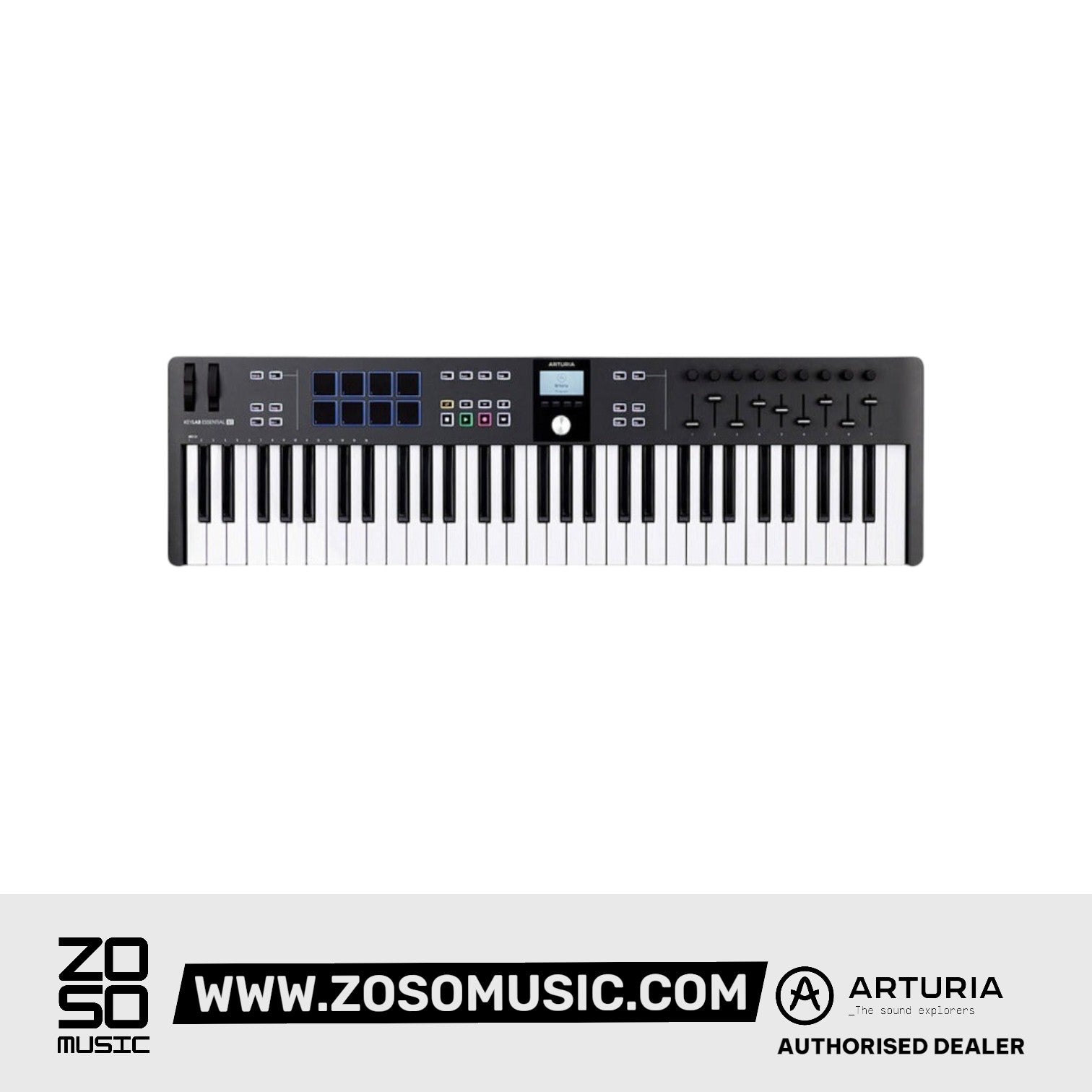 Arturia KeyLab Front View Zoso Music
