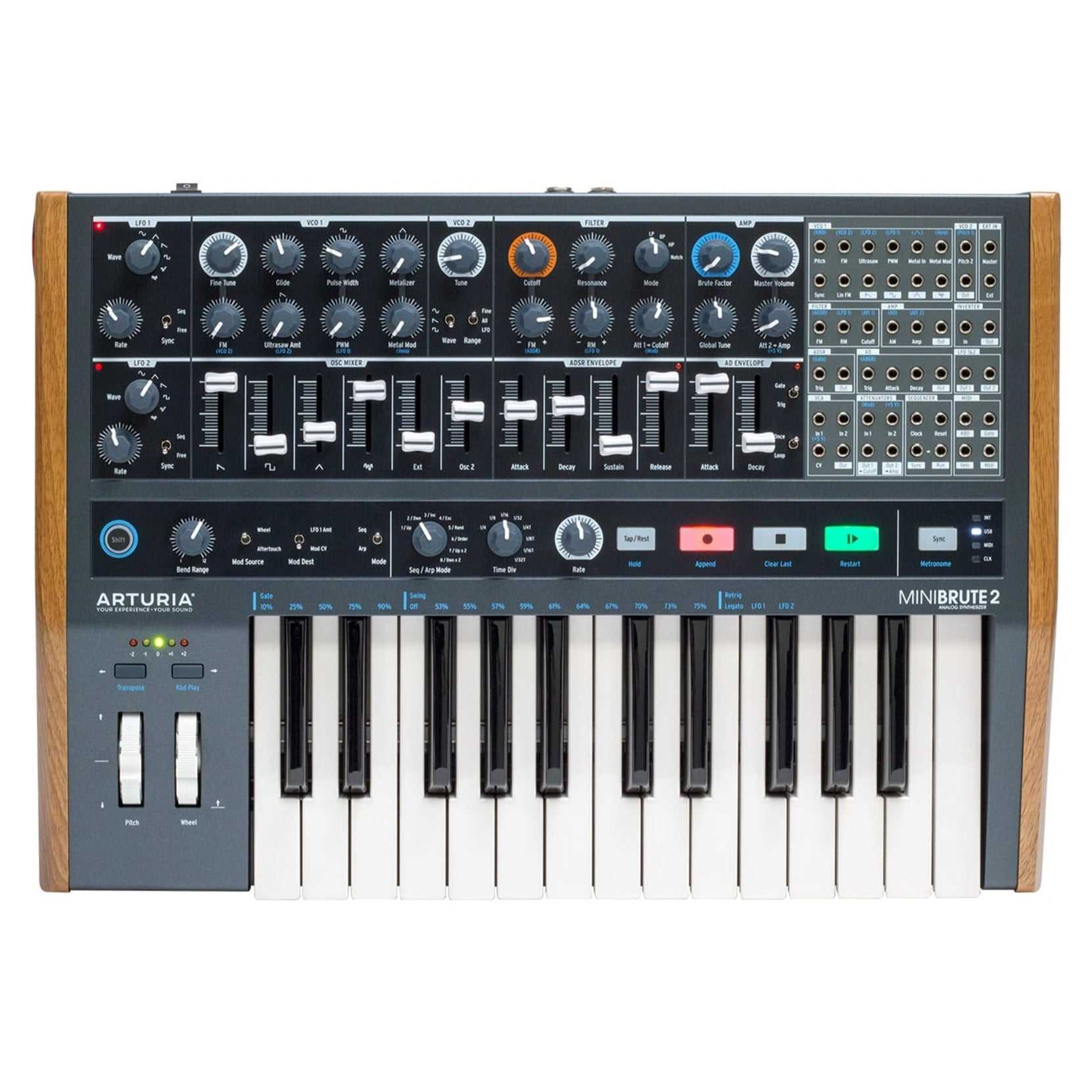 Arturia MiniBrute 2 Semi-modular Analog Synthesizer Zoso Music