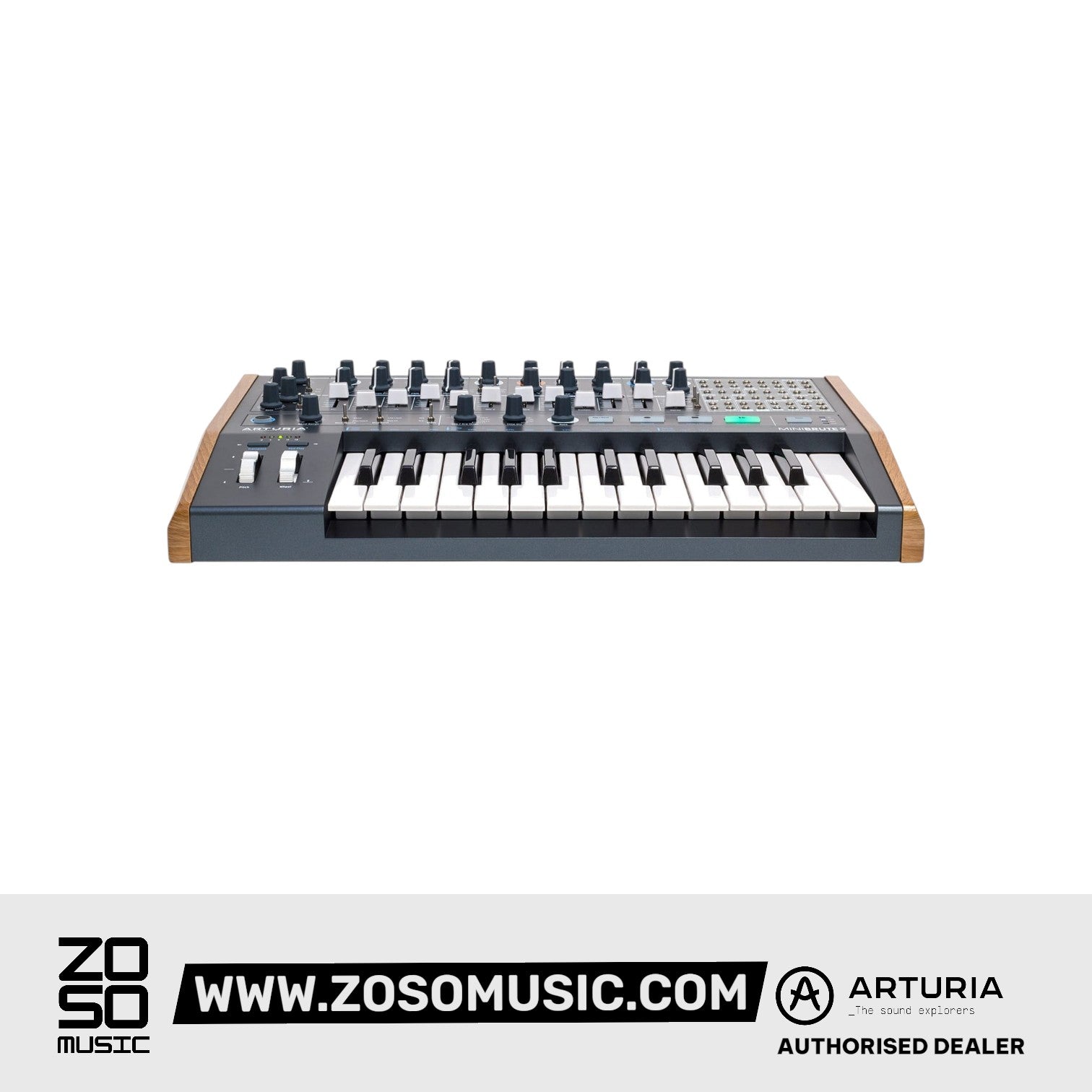 Arturia MiniBrute 2 Semi-modular Analog Synthesizer Zoso Music