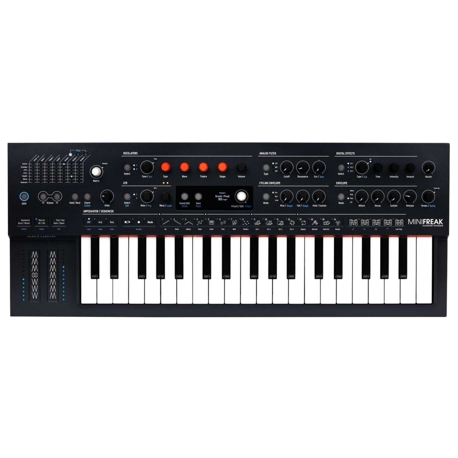 Arturia MiniFreak 37-key Hybrid Synthesizer Zoso Music