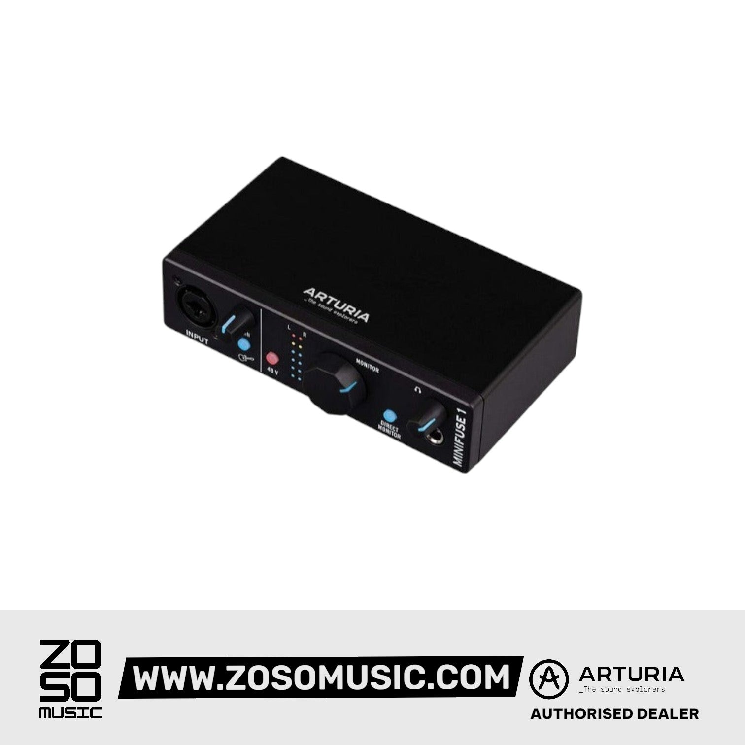Arturia MiniFuse 1 USB-C Audio Interface, Black | ARTURIA , Zoso Music